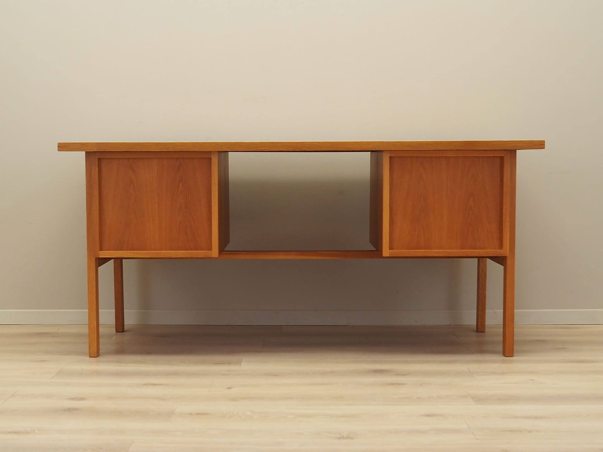 Vintage Desk Ash Wood Brown 1960s