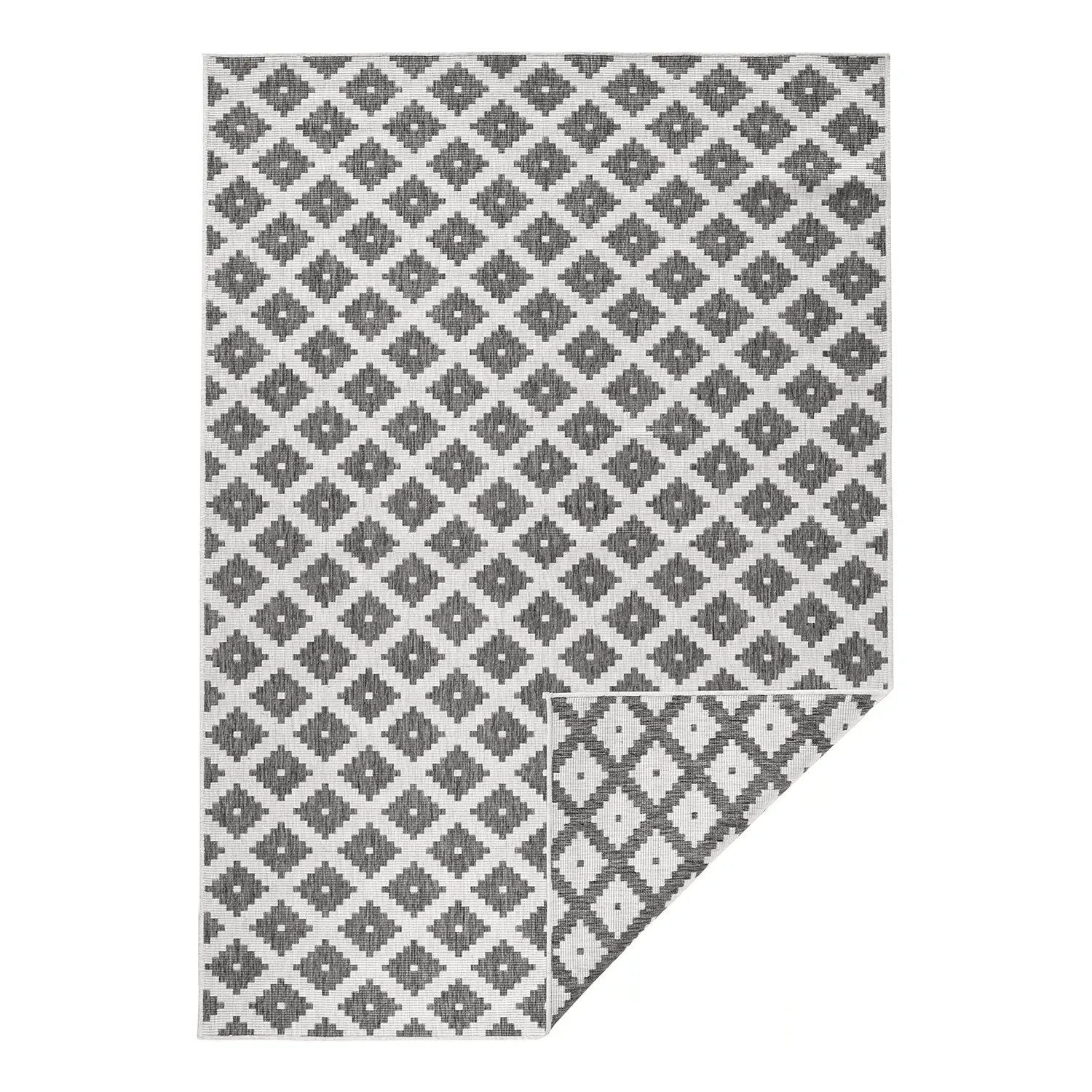 Nizza In-/Outdoorteppich Grau