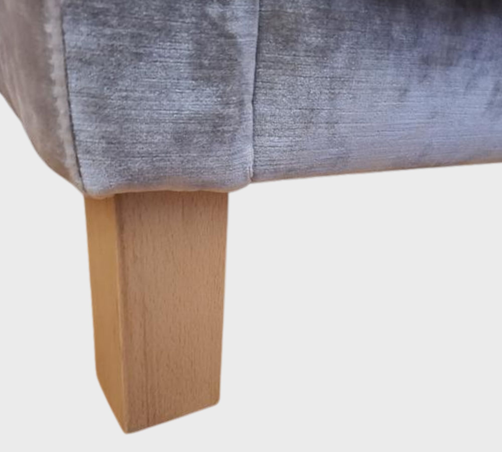 Sofa 2-Sitzer Samt Taupe