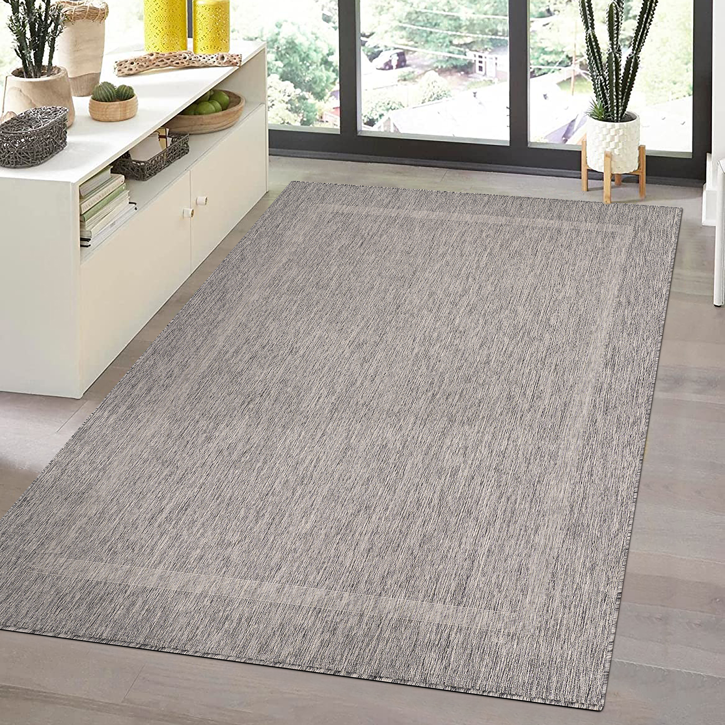 Outdoor rug Relax Polypropylene Grey 60 x 100 cm