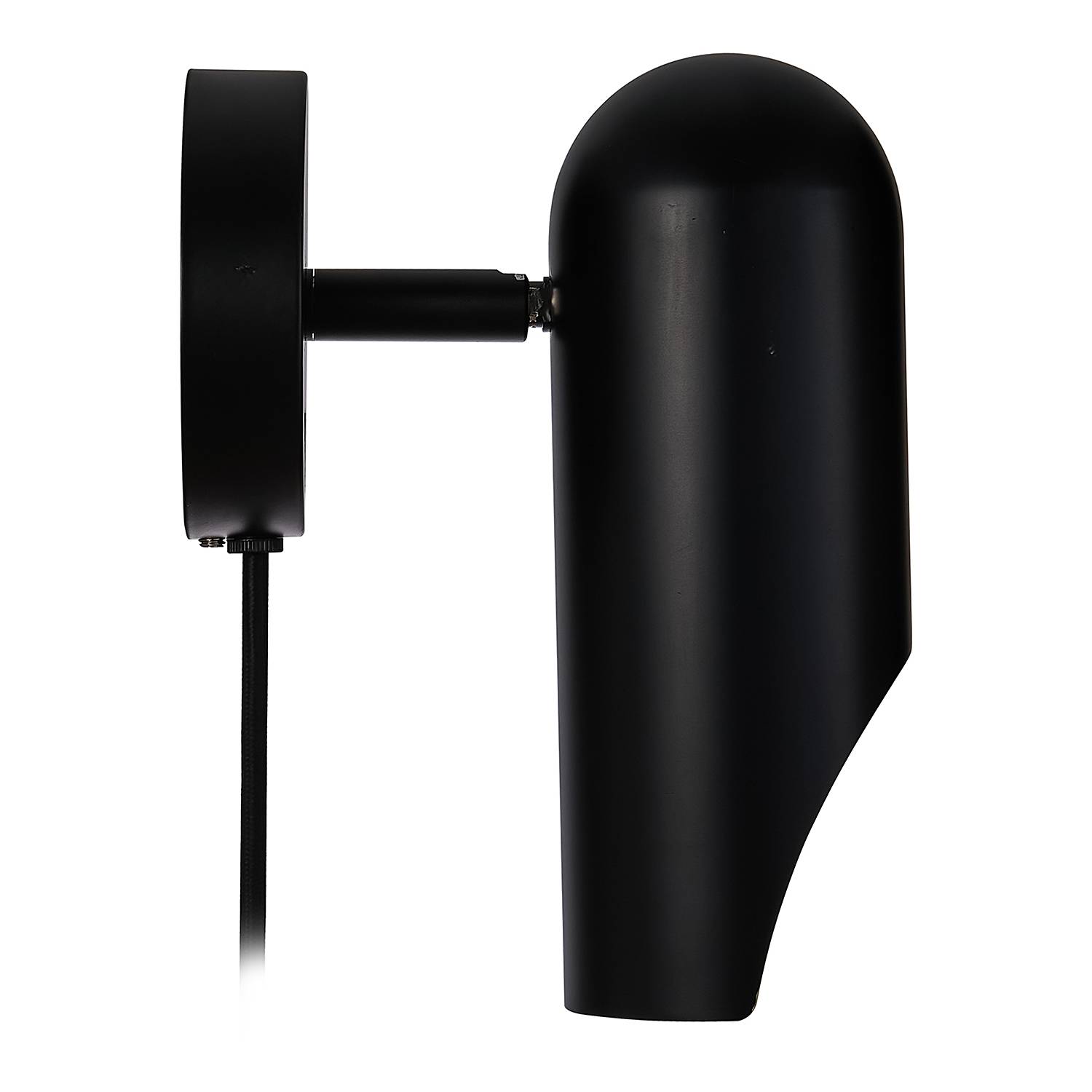 1-Single-flame wall light Rochelle Aluminum Black