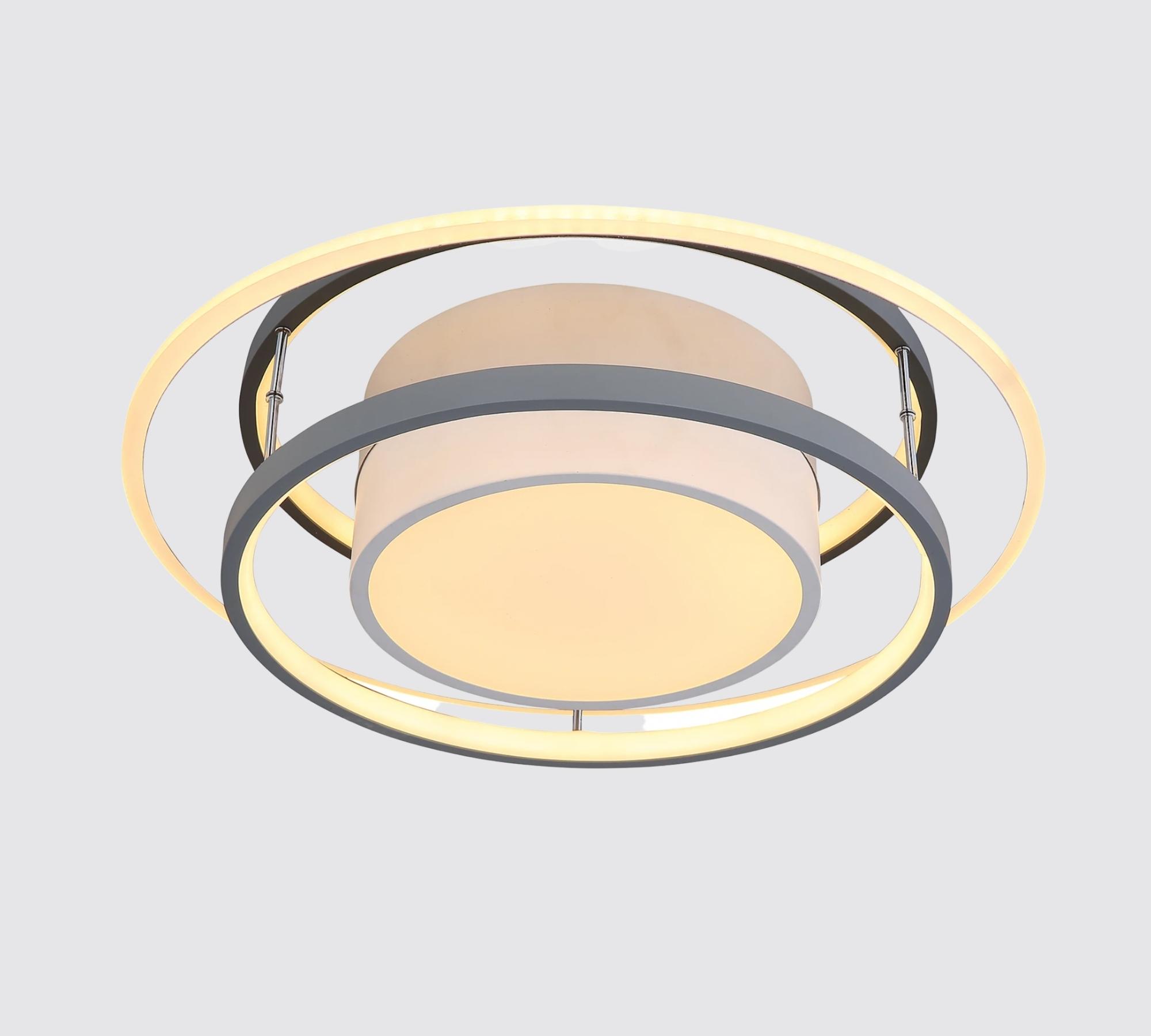 LED Deckenleuchte Acrylglas, Eisen 4-Flammig