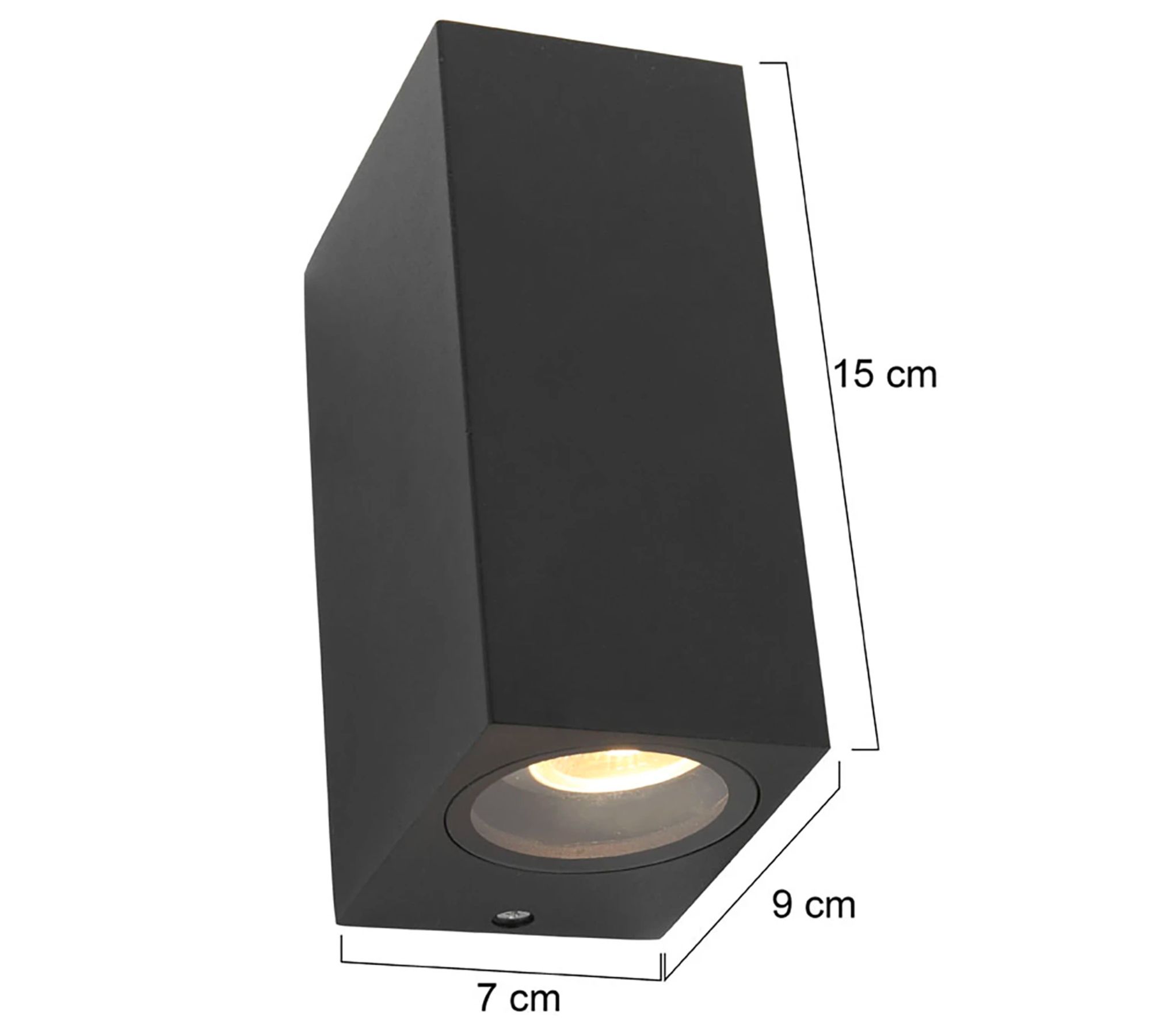 Outdoor LED Wandleuchte 2-flammig Aluminium