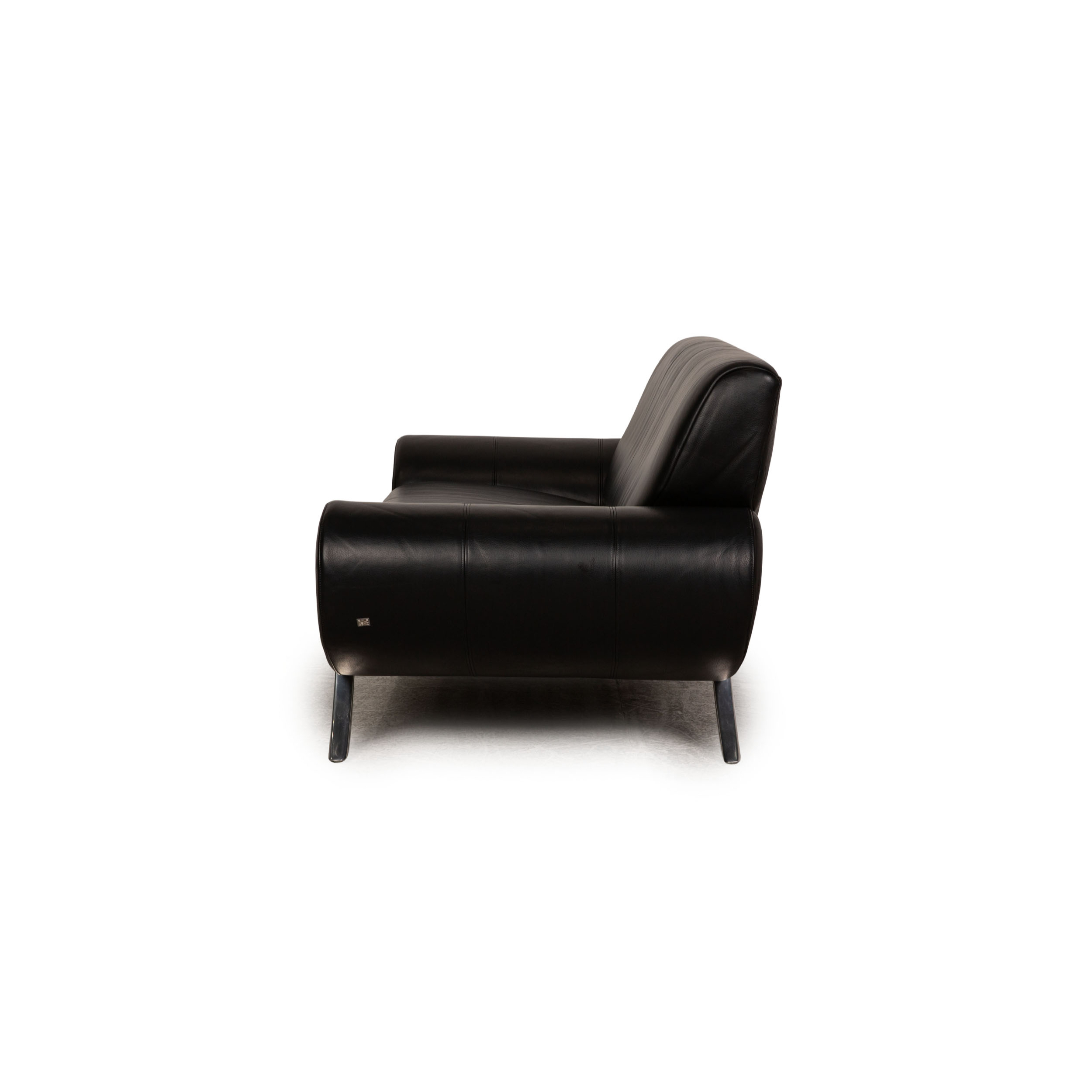 545 Sofa 2-Sitzer Leder Schwarz