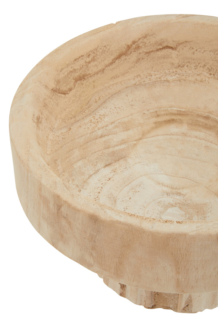 Arlo Round Bowl Natural Engraved
