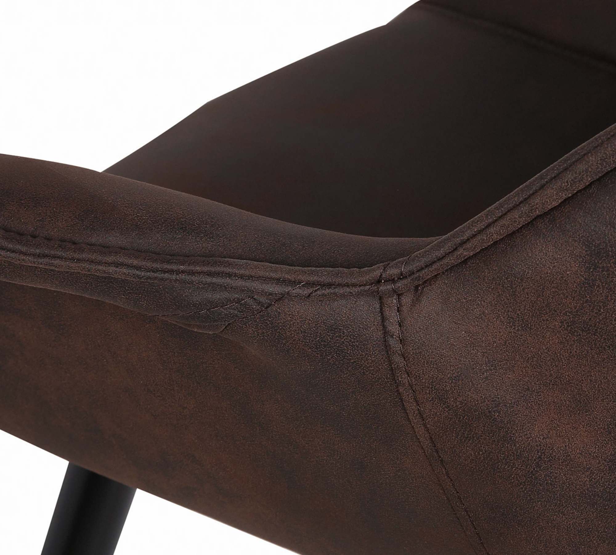 Armchair Microfiber Brown Black