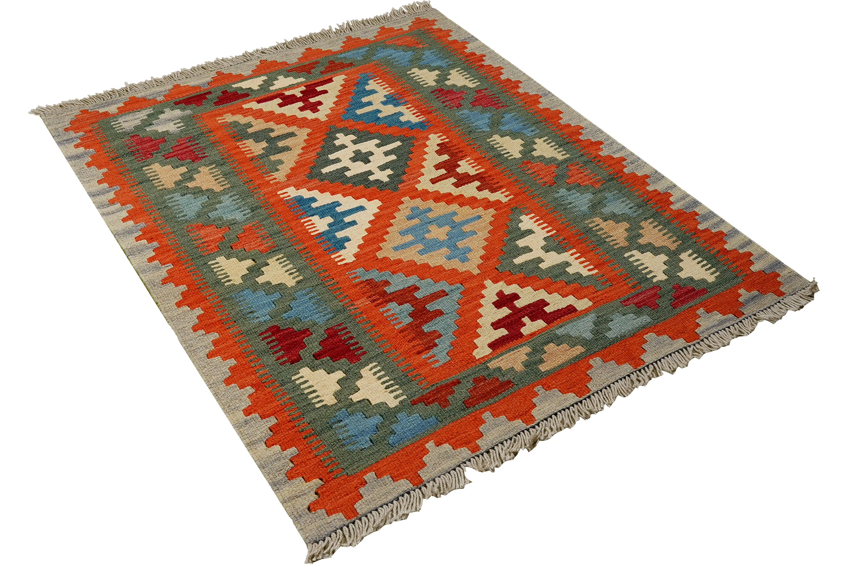 Kilim Gashgai Teppich Mehrfarbig