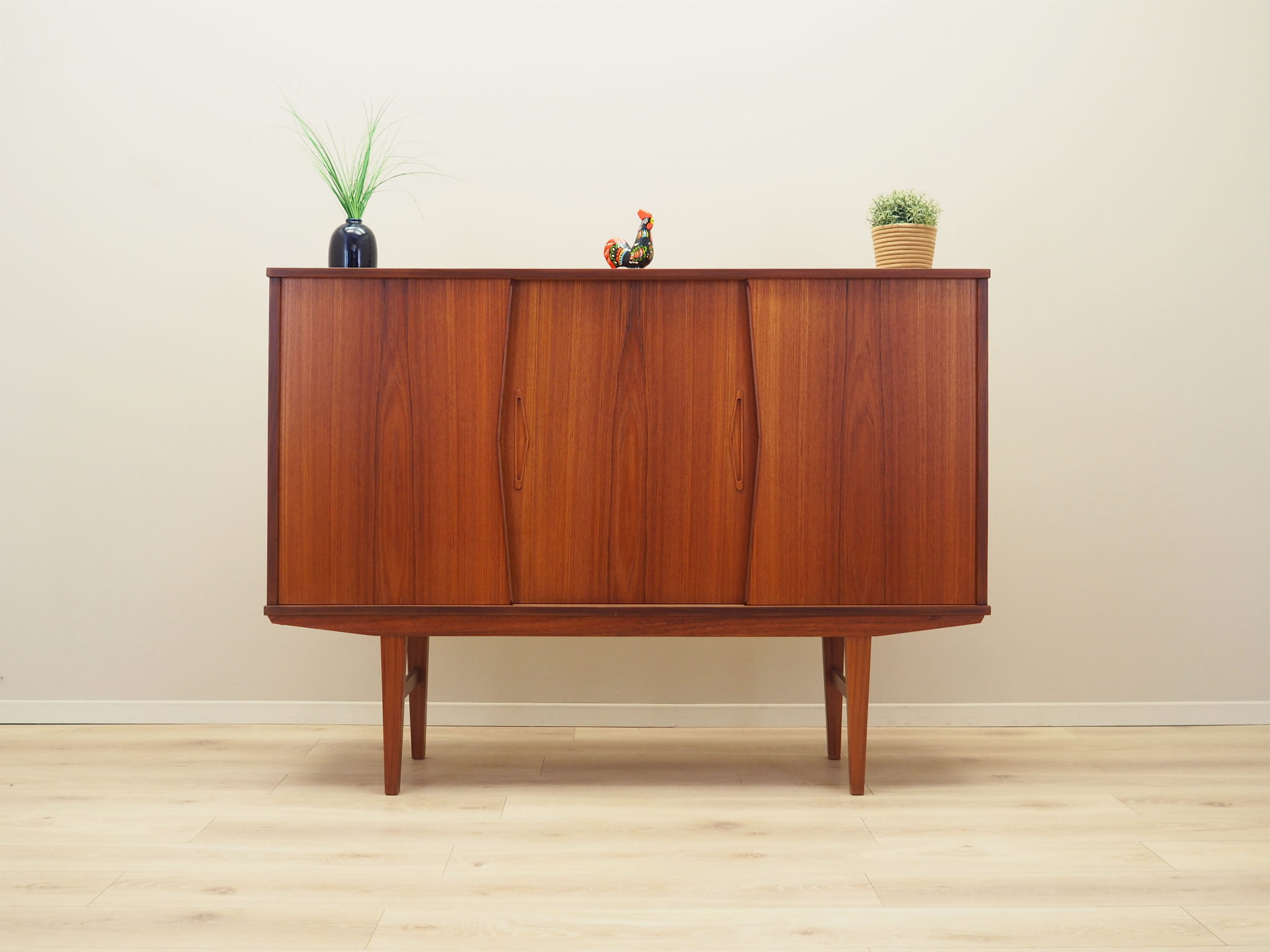 Highboard Holz Braun 1970er Jahre