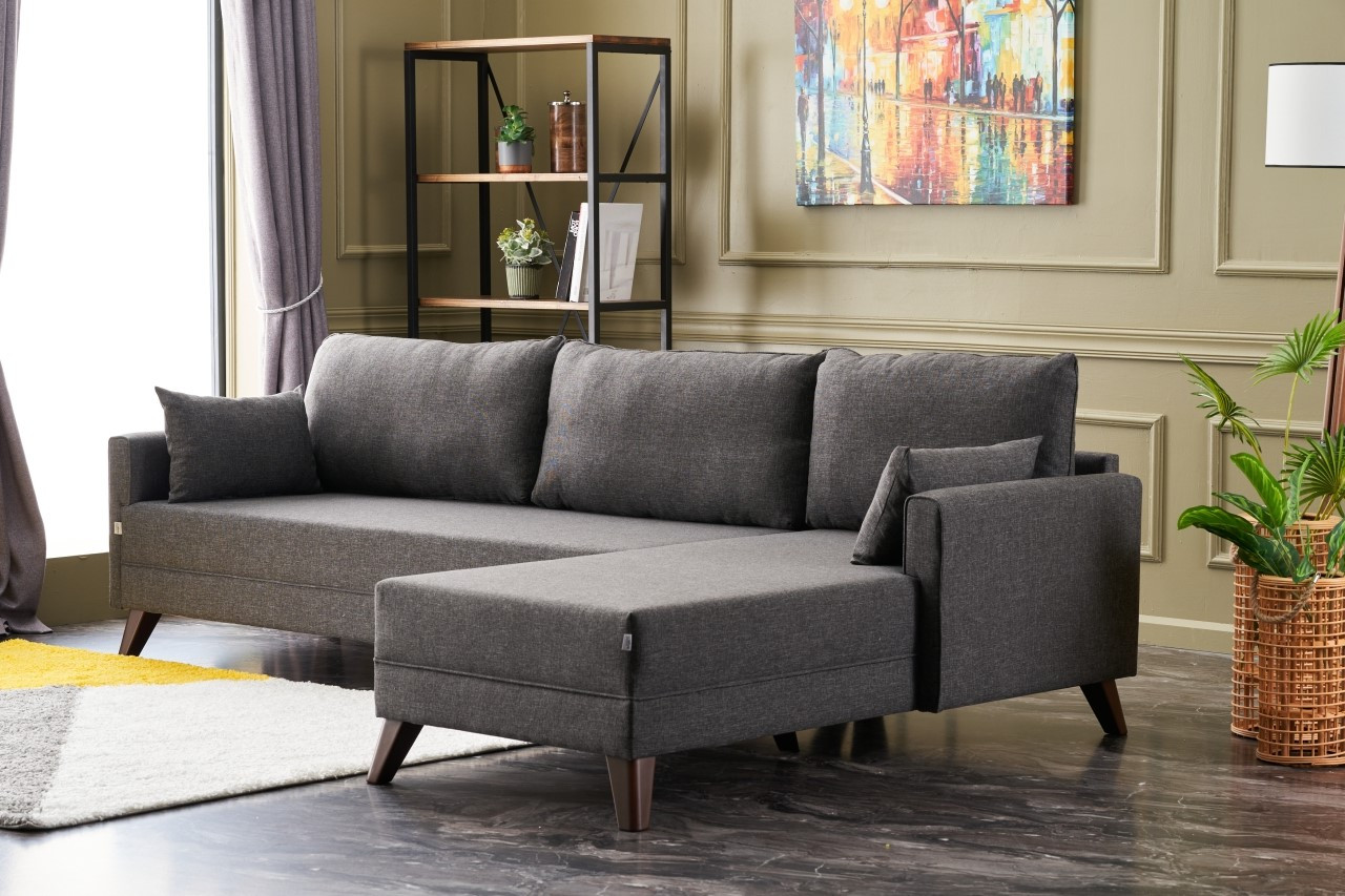 Bella Sofa Chaise Longue Right Anthracite