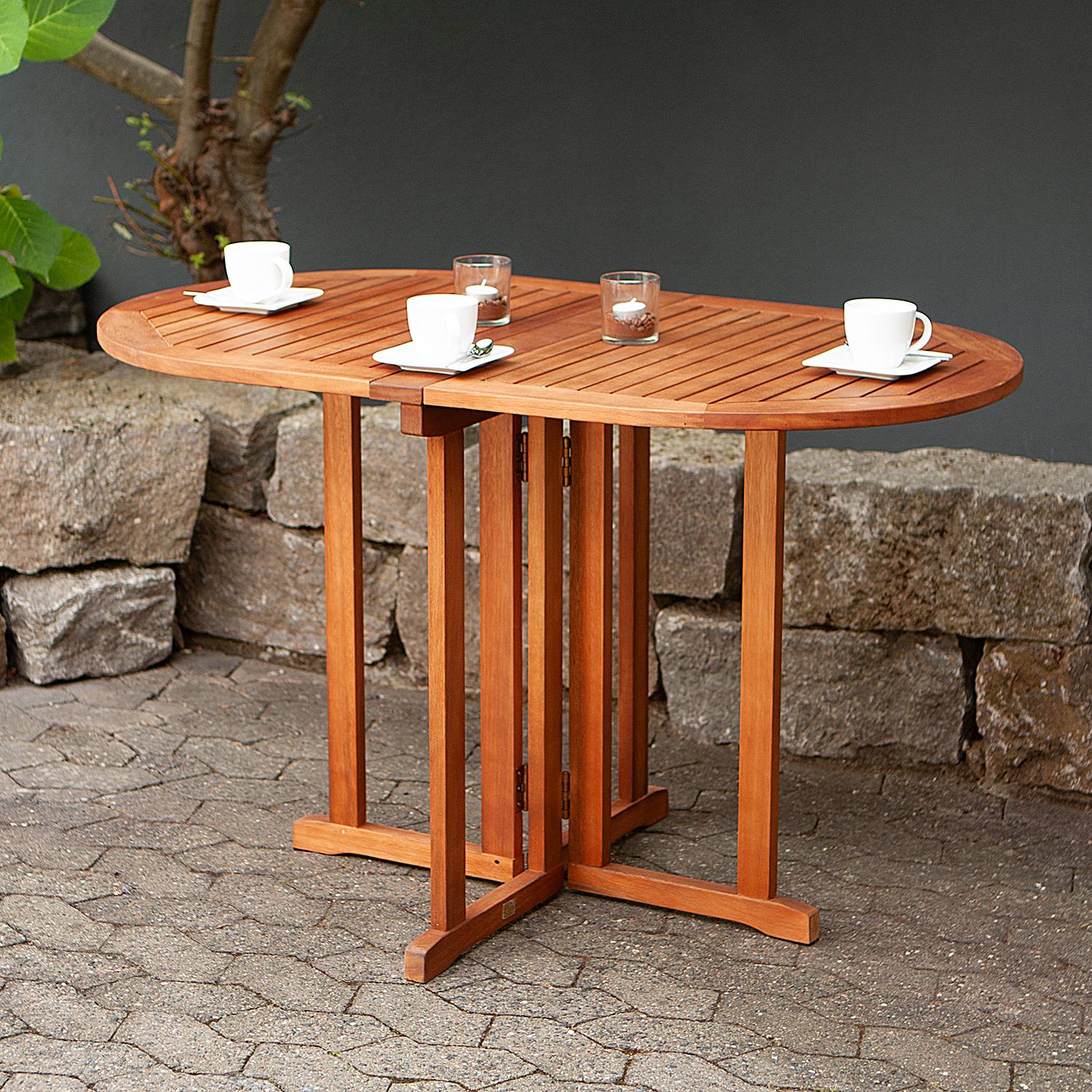 Balcony Table Deja Solid Eucalyptus