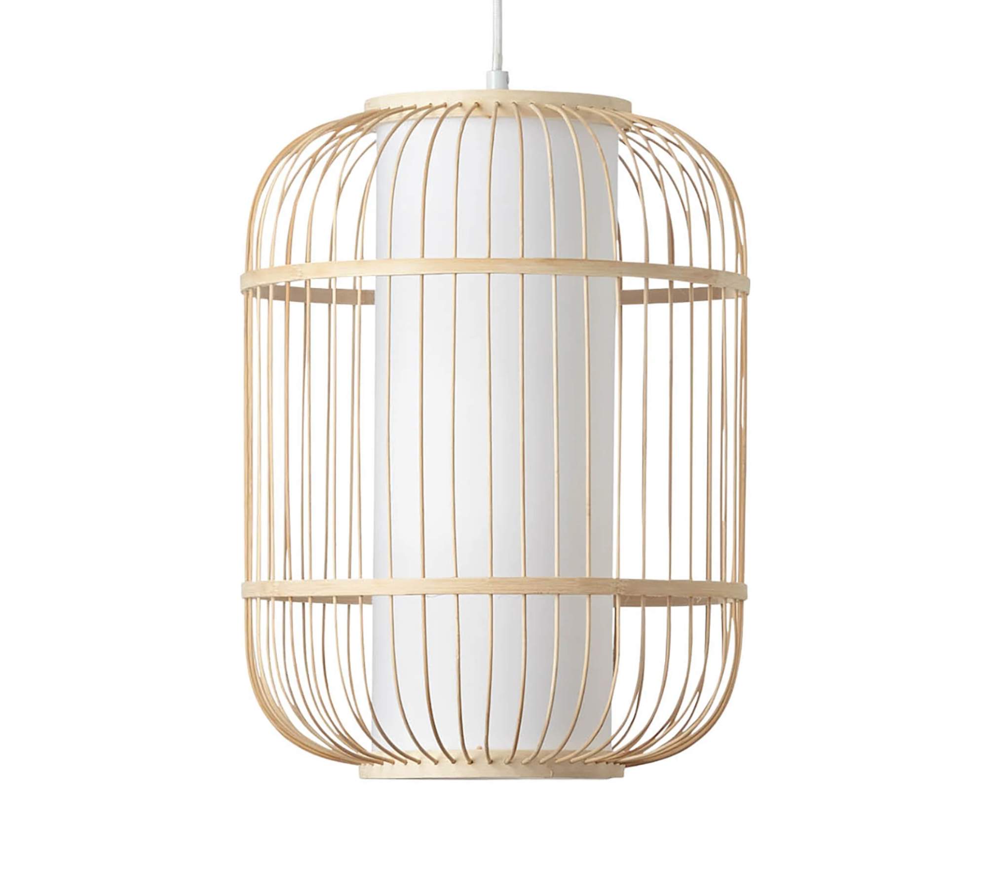 Pendant lamp 1-light metal wood