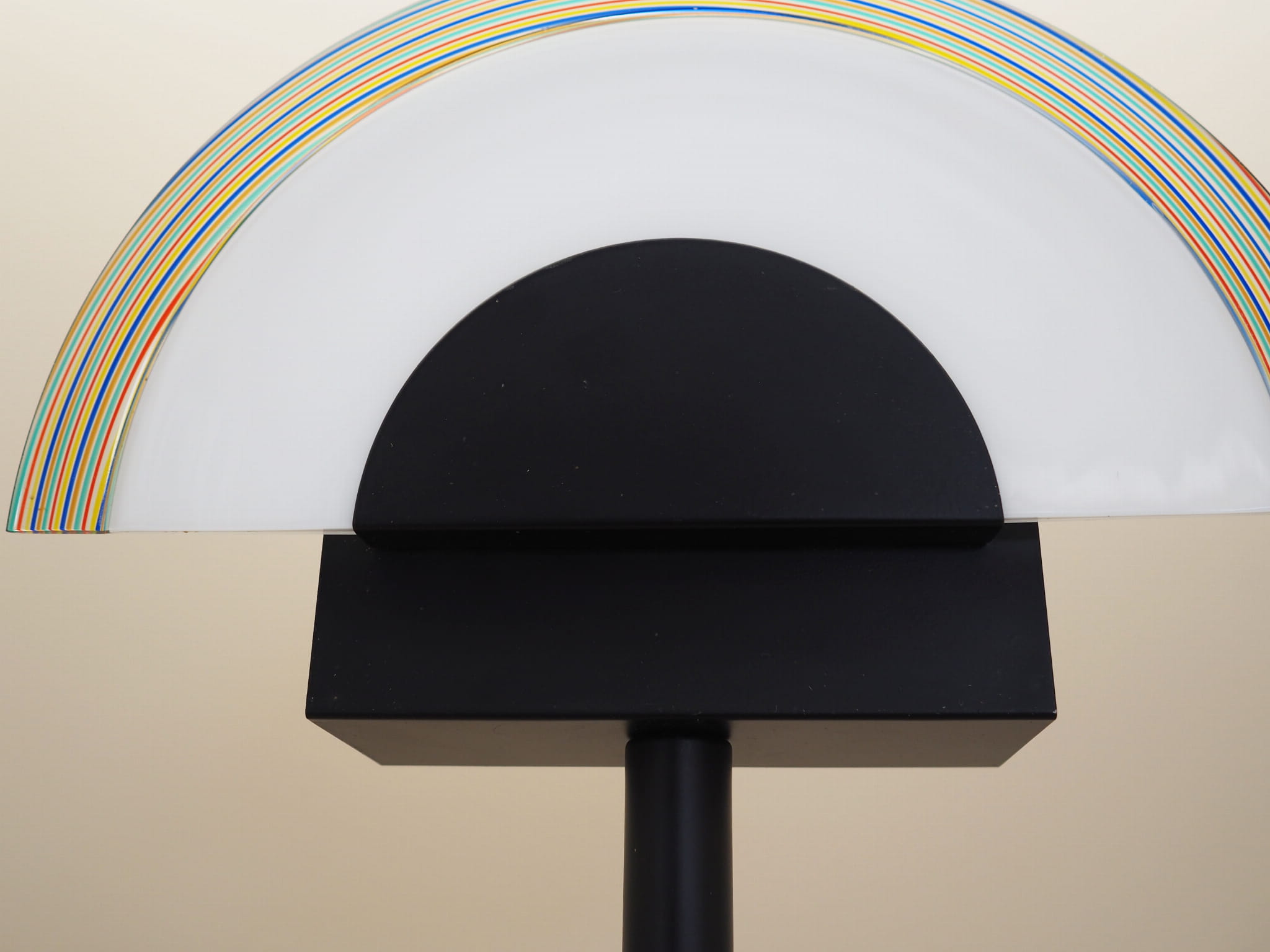 Stehlampe Metall Glas 1970er Jahre