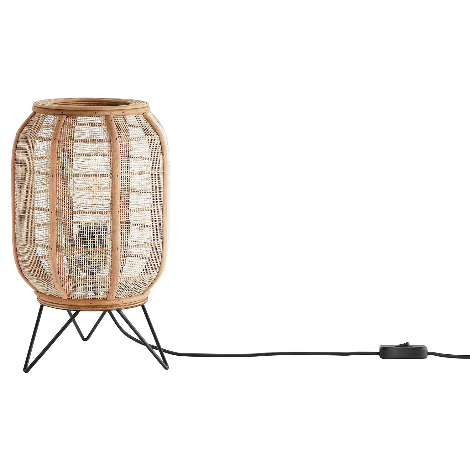 Table lamp Tanah Linen Iron