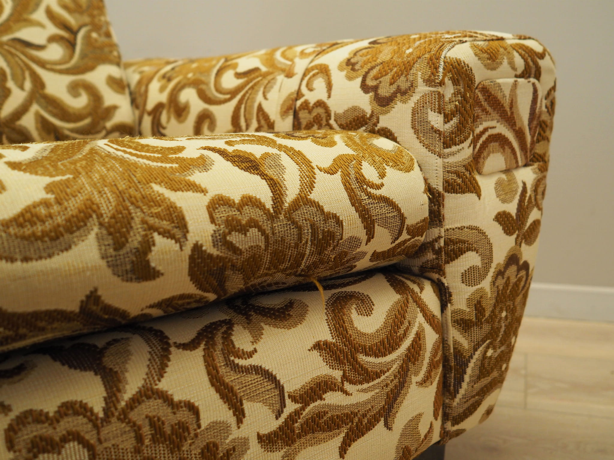 2-Sitzer Sofa Gelb 1960er Jahre