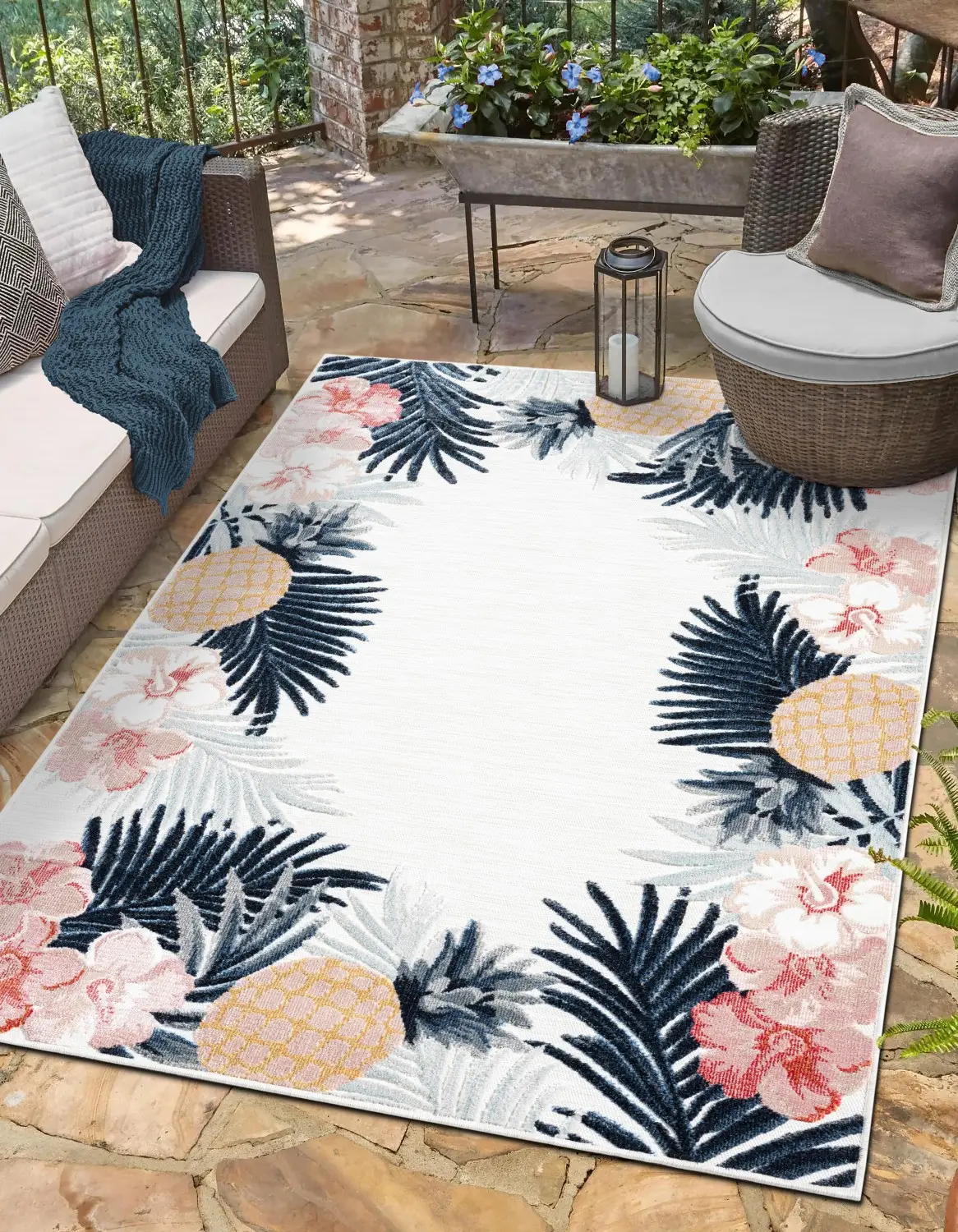 Daisy Outdoor-Teppich Mehrfarbig