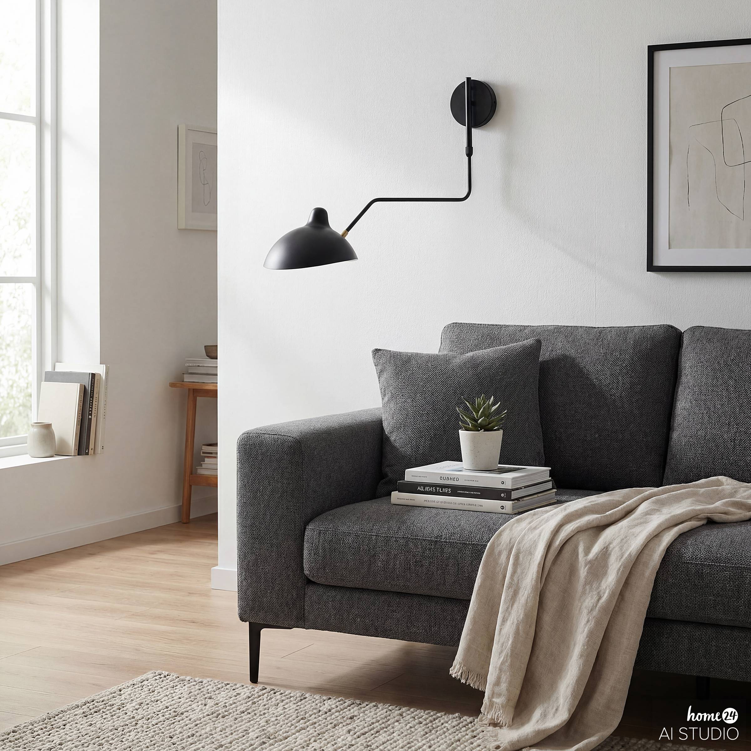 LENIX Wall Lamp 1-Light Iron