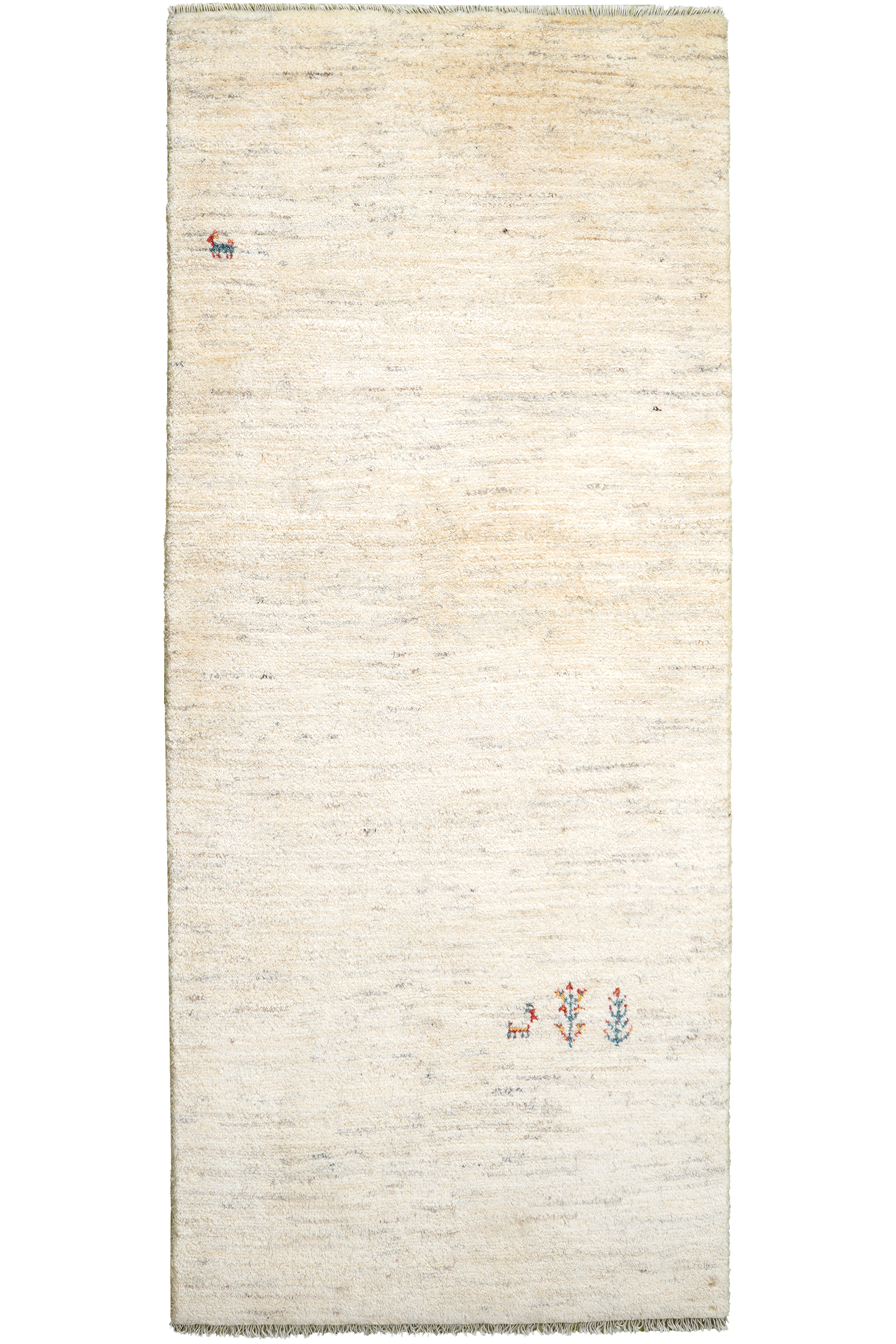 Rizbaf Gabbeh-Teppich Wolle Beige