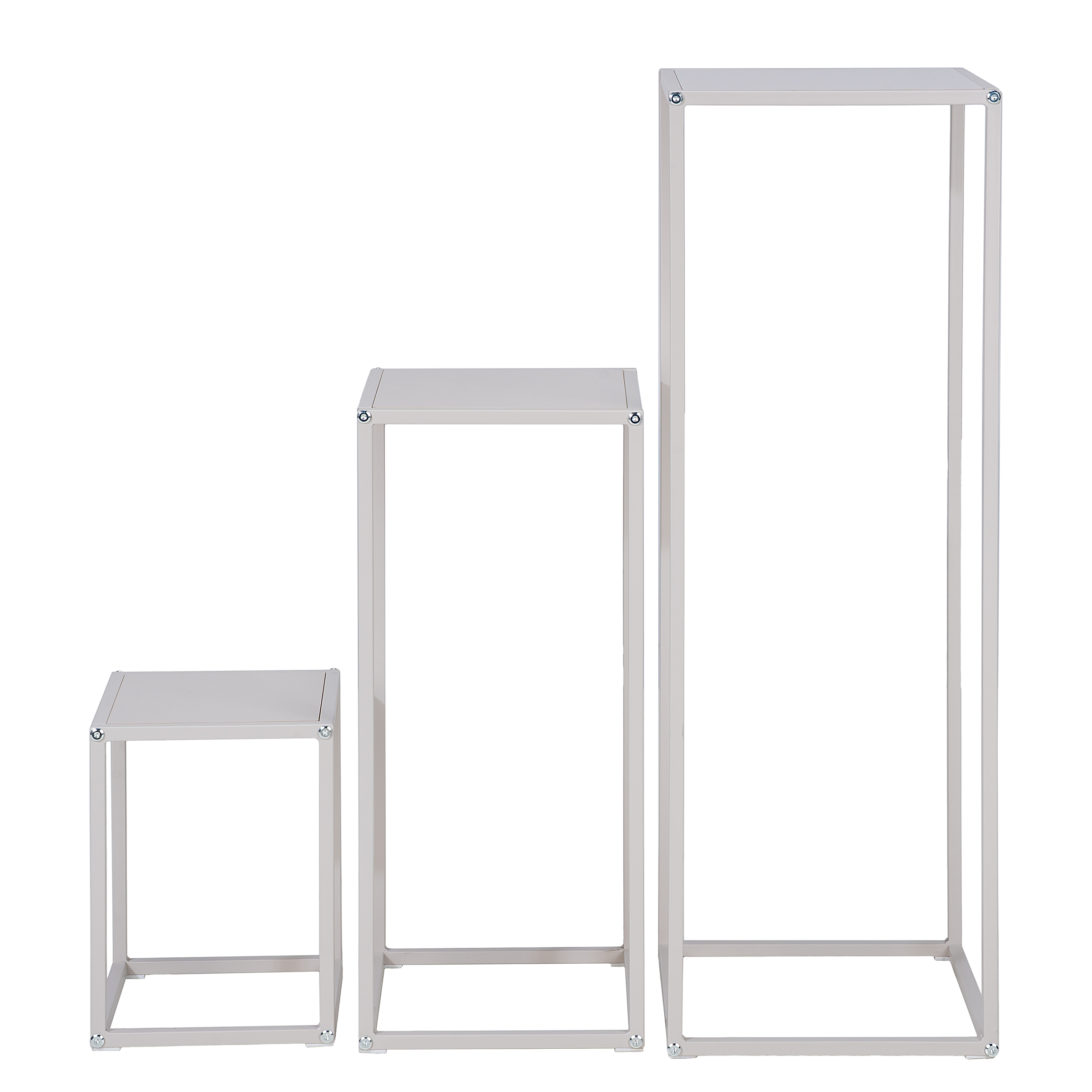 Side table Romney set of 3 cashmere