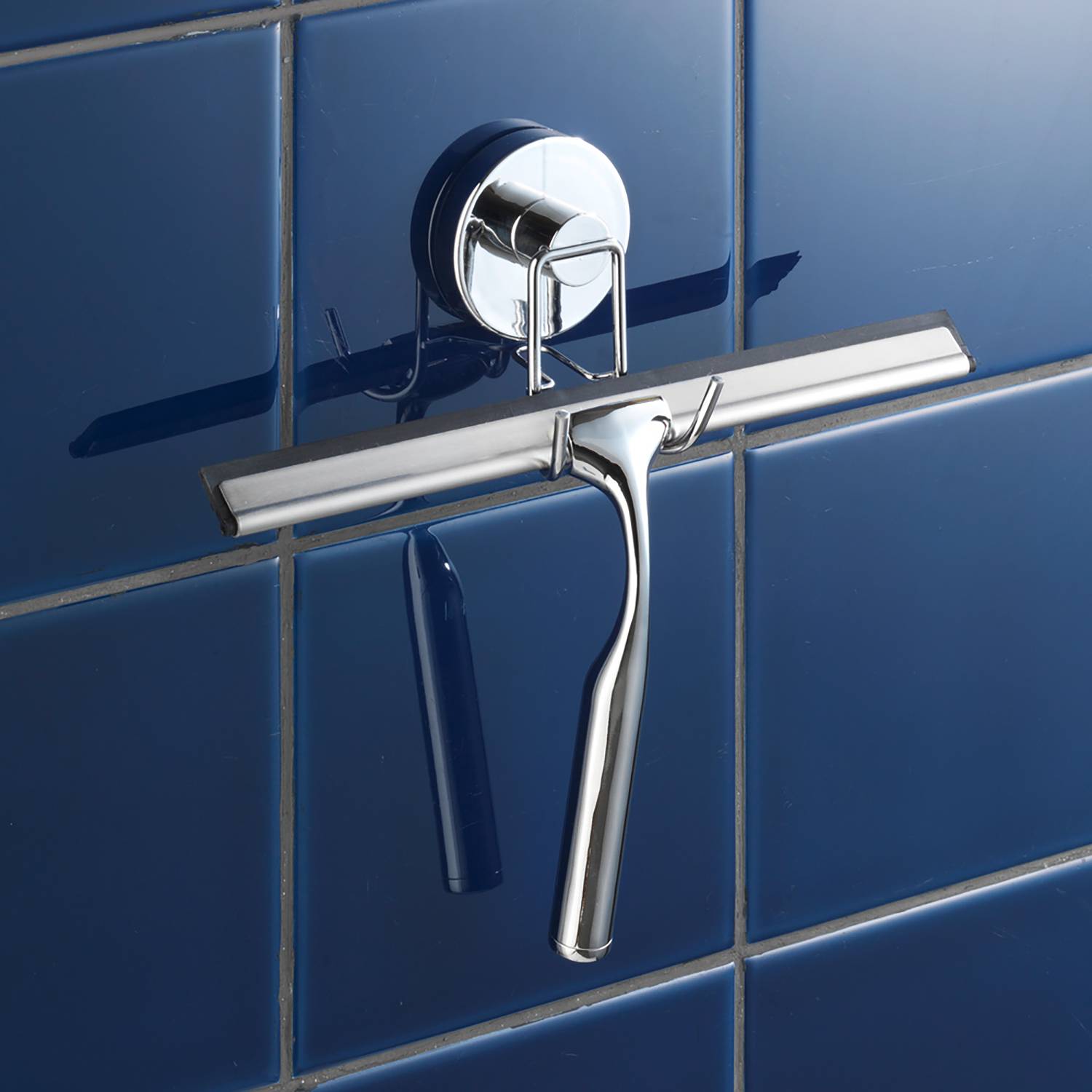 Vacuum-Loc® Duschabzieher Campo Stahl Glänzend