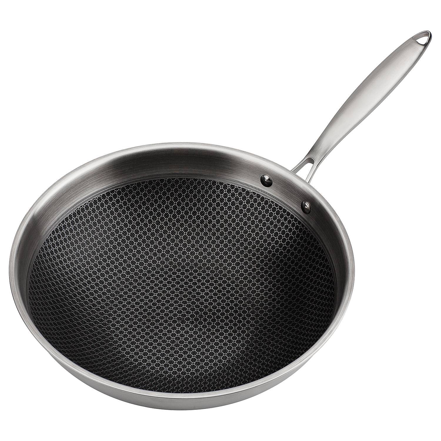 Wok Pan Asia Set of 2 Stainless Steel Silver