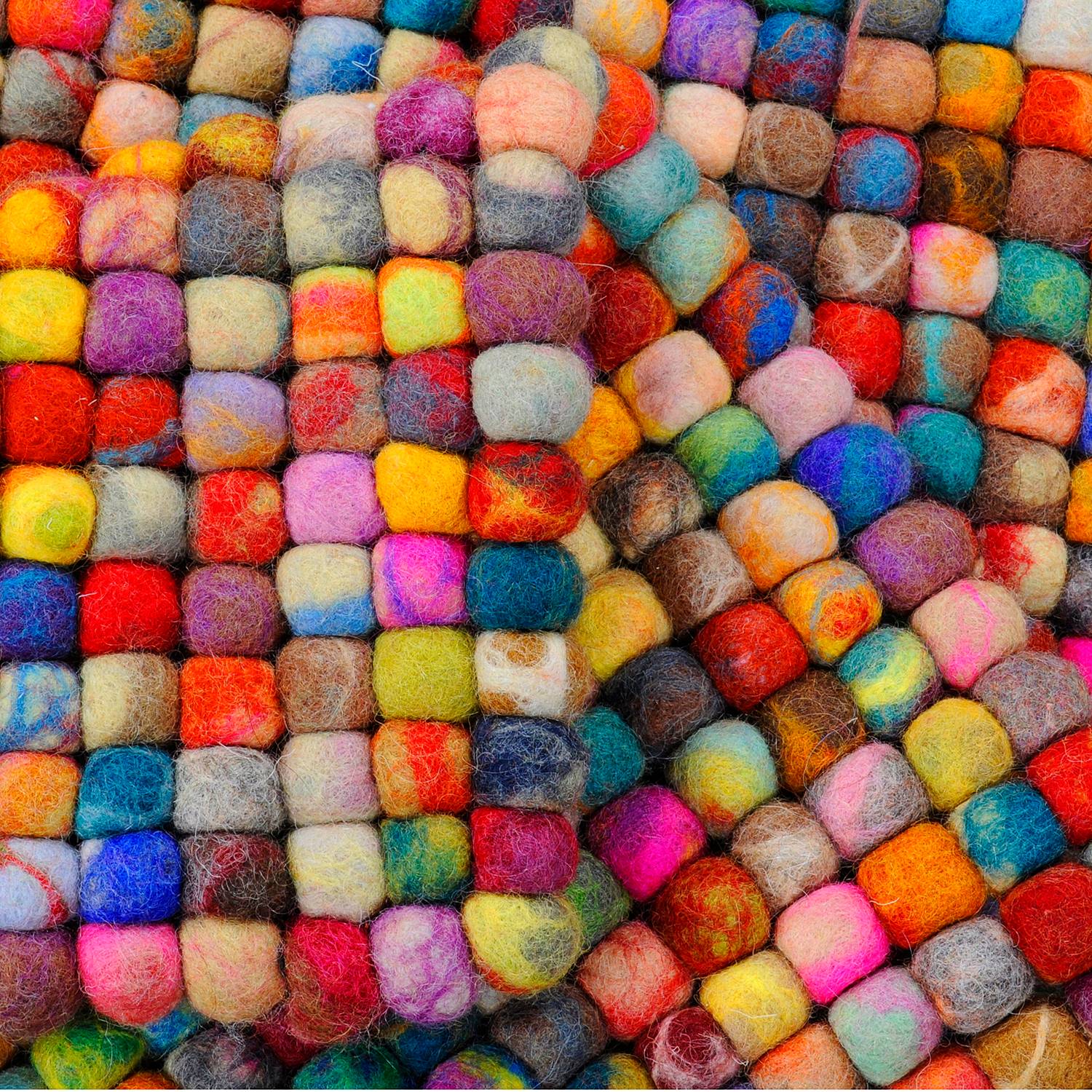 Felty Wollteppich Schurwolle Mehrfarbig 40 x 60cm