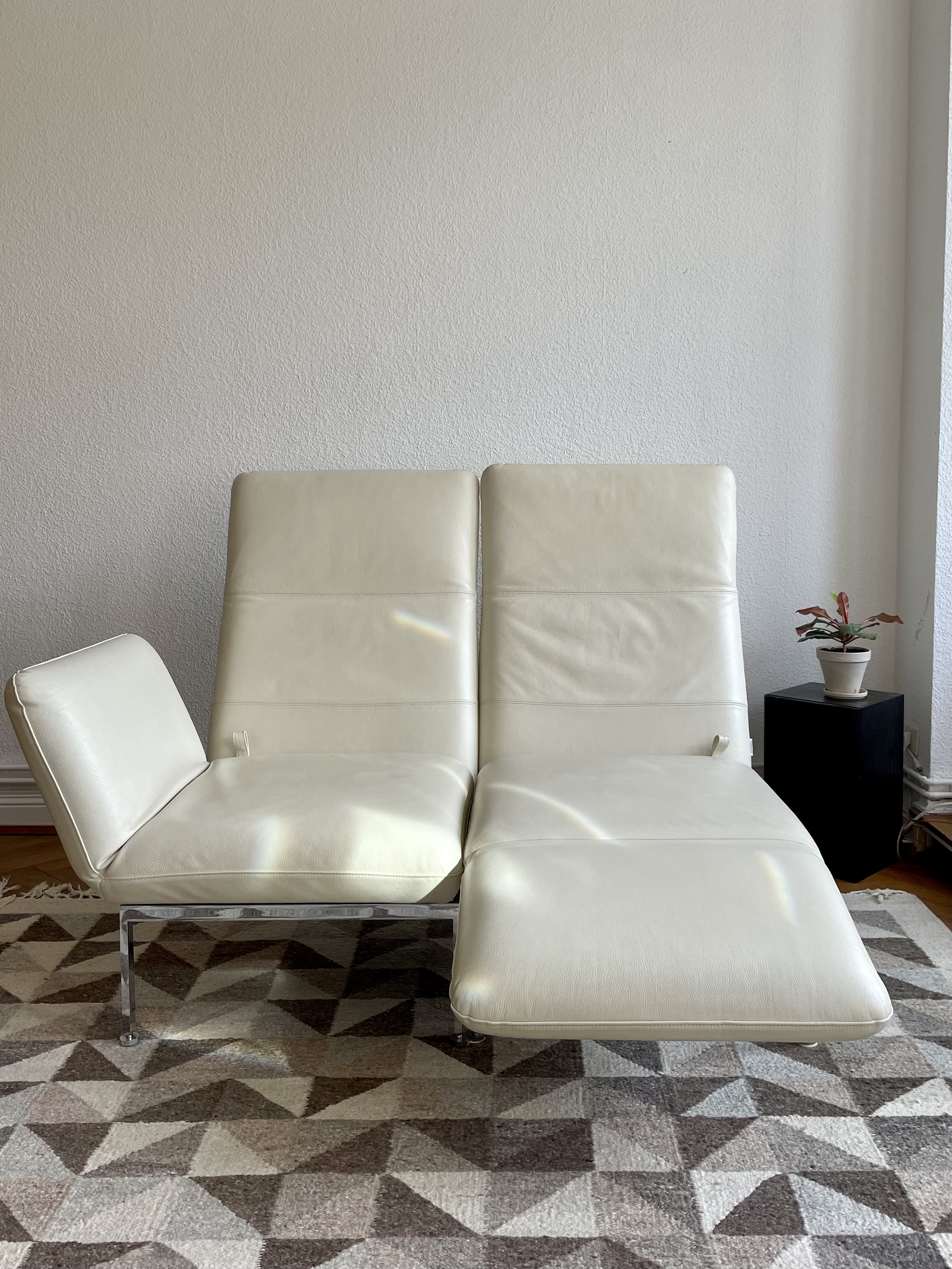 2x Roro Sessel Leder Creme