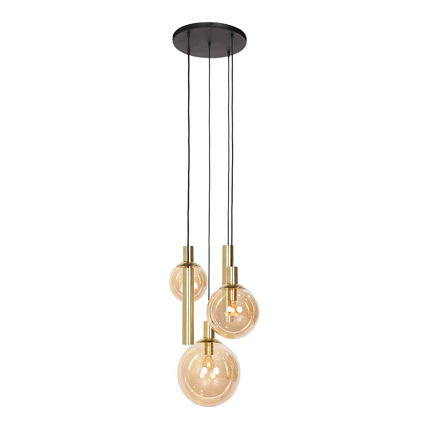 Bollique Pendelleuchte Aluminium Rauchglas 5-flammig
