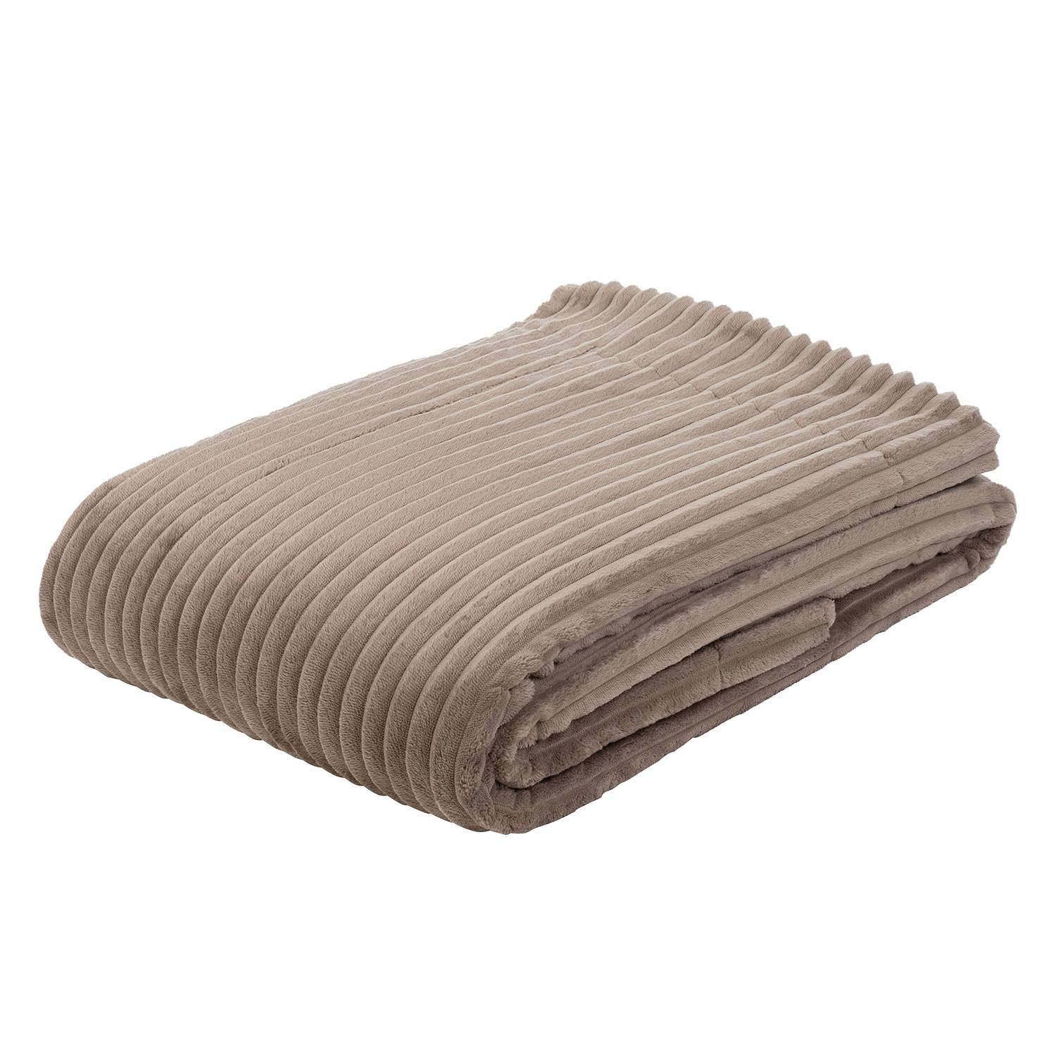 Plaid Cord Decke Webstoff Braun
