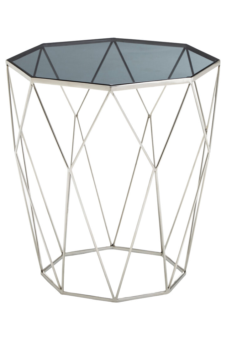 Shalimar Beistelltisch Edelstahl Silber