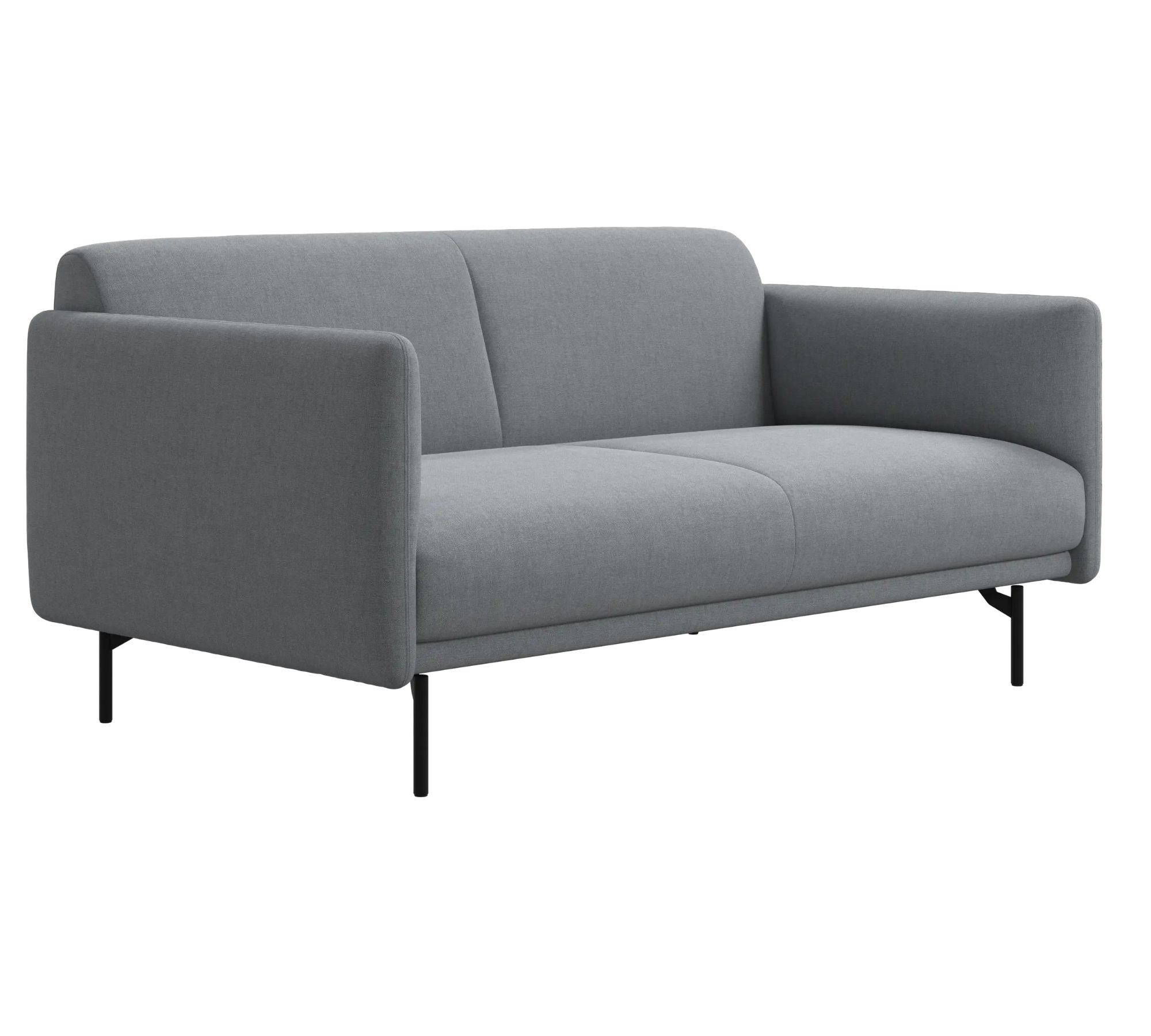 Berne Sofa 2-Sitzer Frisco-Stoff Hellgrau