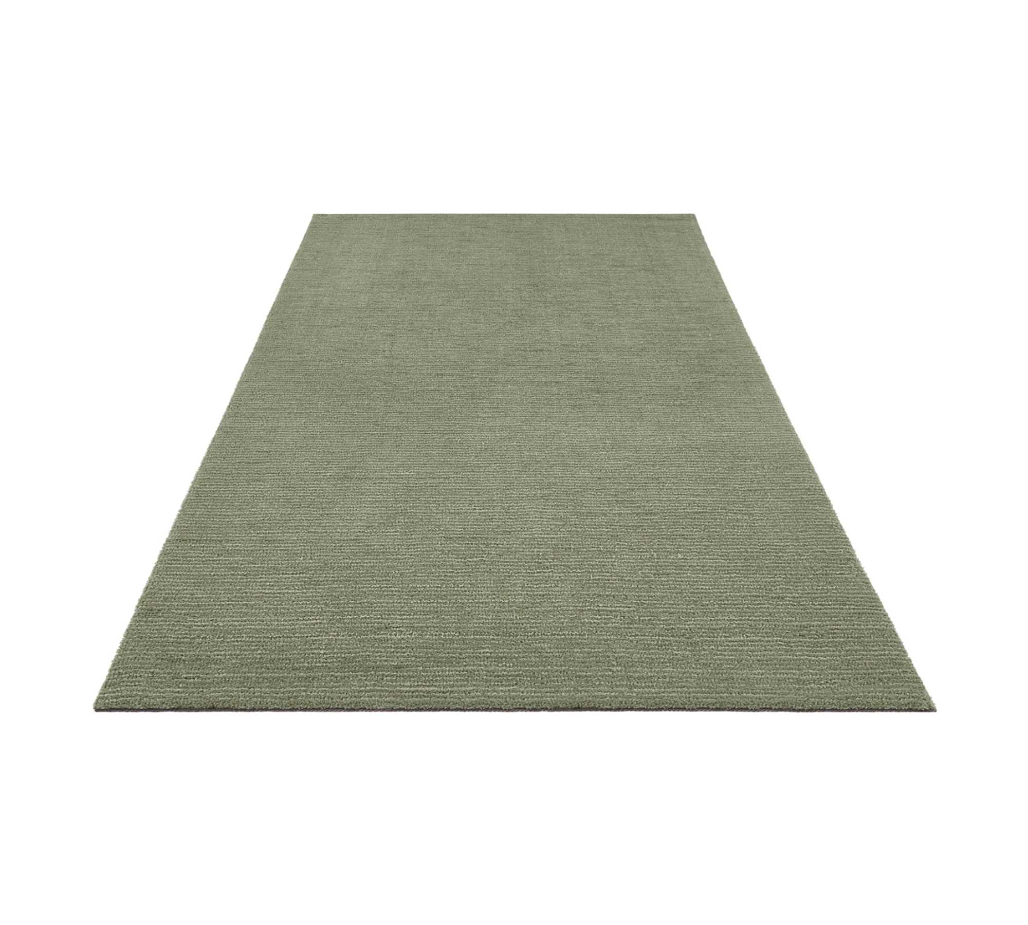 Kurzflorteppich Webstoff Khaki 120 x 170 cm