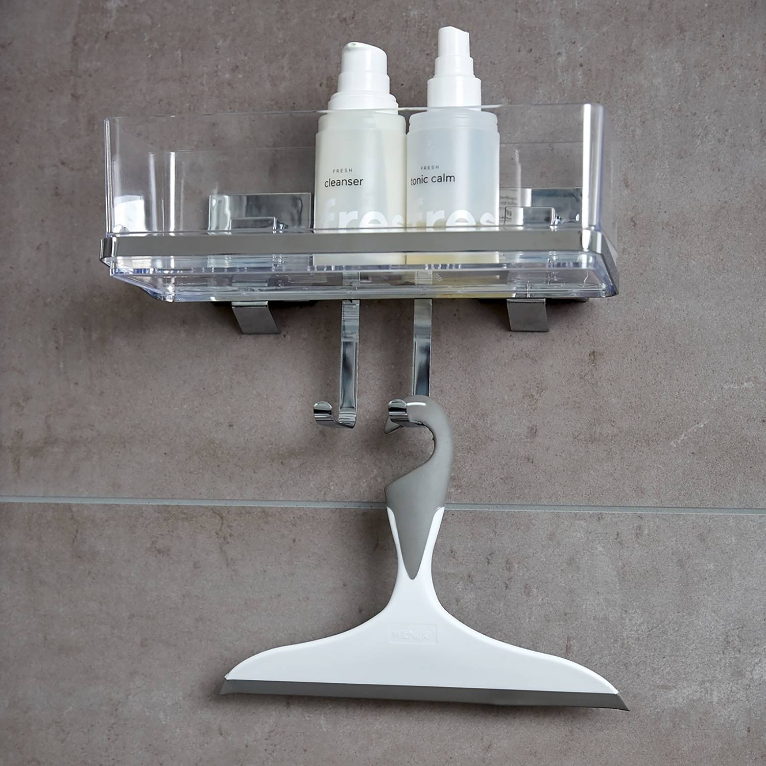 Maxiablage Vacuum-Loc Quadro Edelstahl rostfrei / ABS Chrom