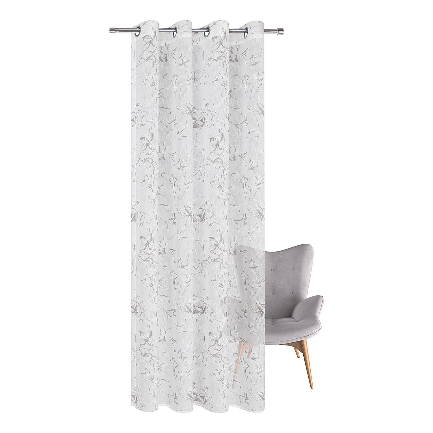 Ösenschal Rurun Polyester Weiß