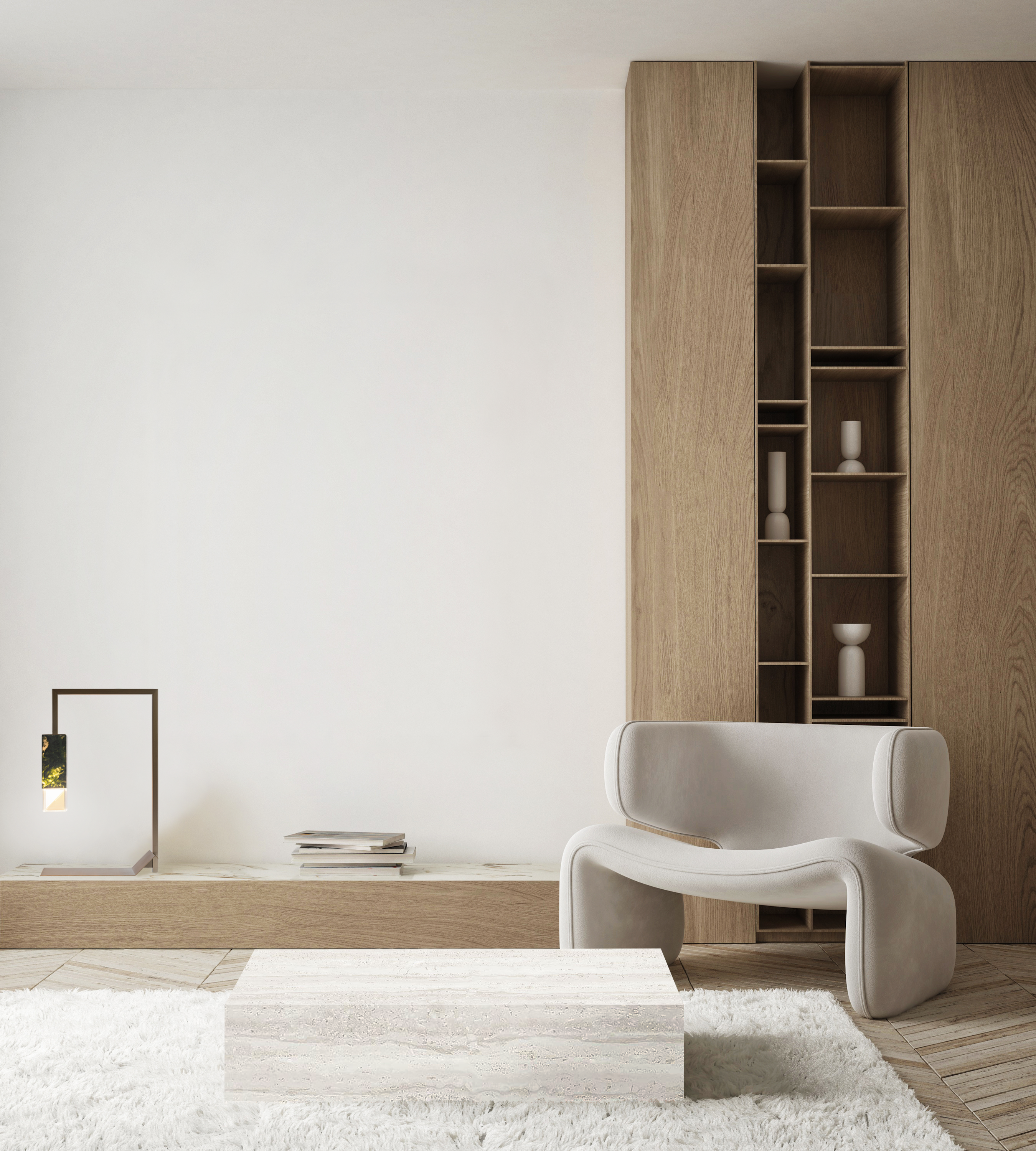 Couchtisch Niedrig Travertin Creme