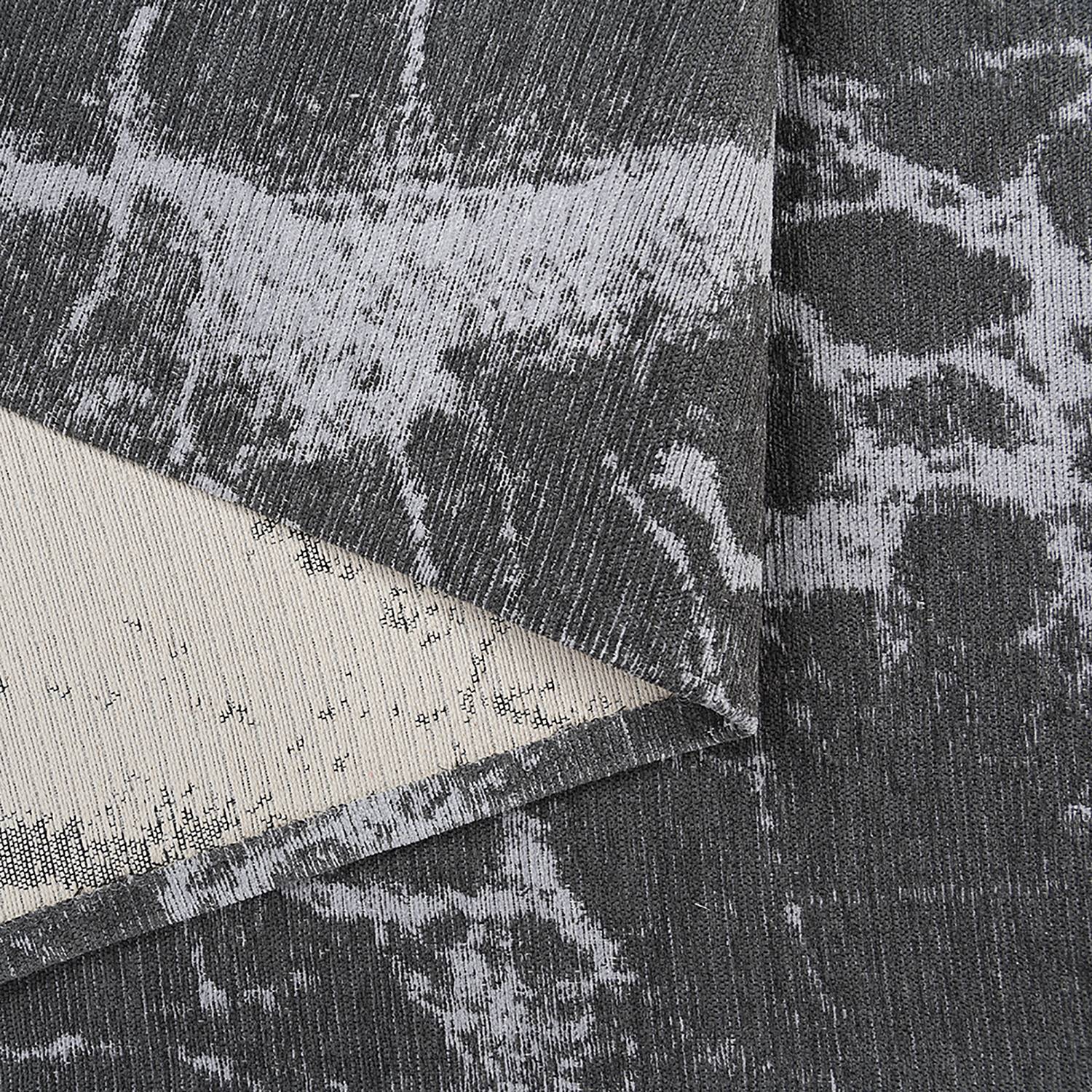 Läufer Carina 6952 Baumwolle Grau 80 x 300 cm