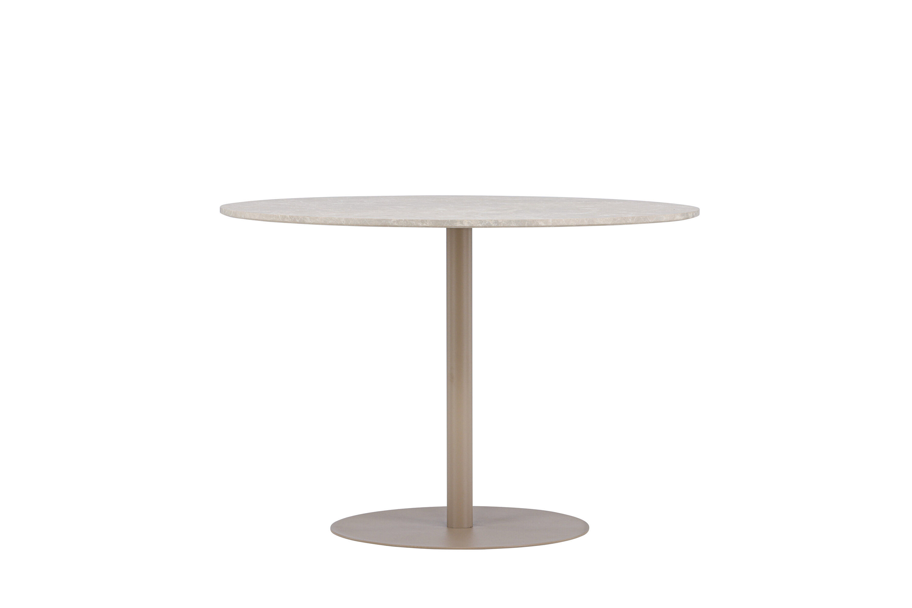 Lycke Esstisch  Marmoroptik Beige ⌀110cm