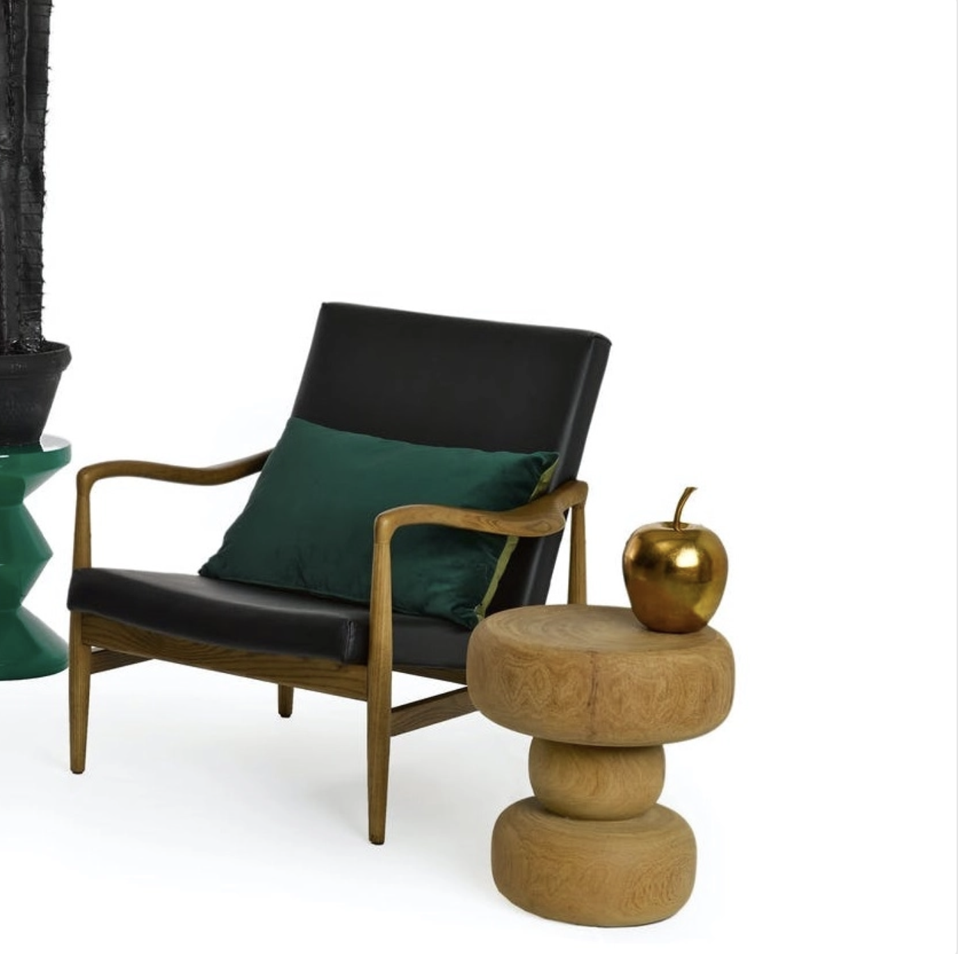 In Between Hocker Holz Braun