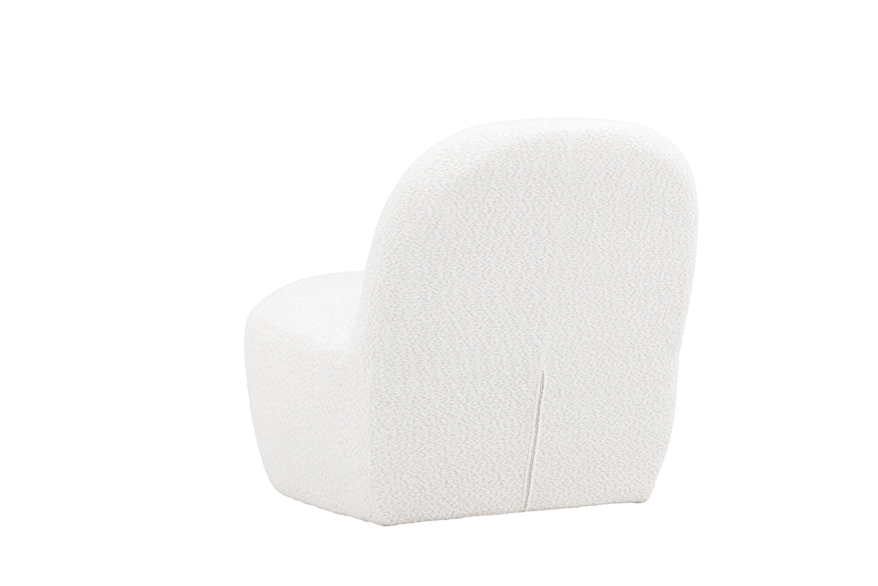 Mahla Lounge Chair White Boucle