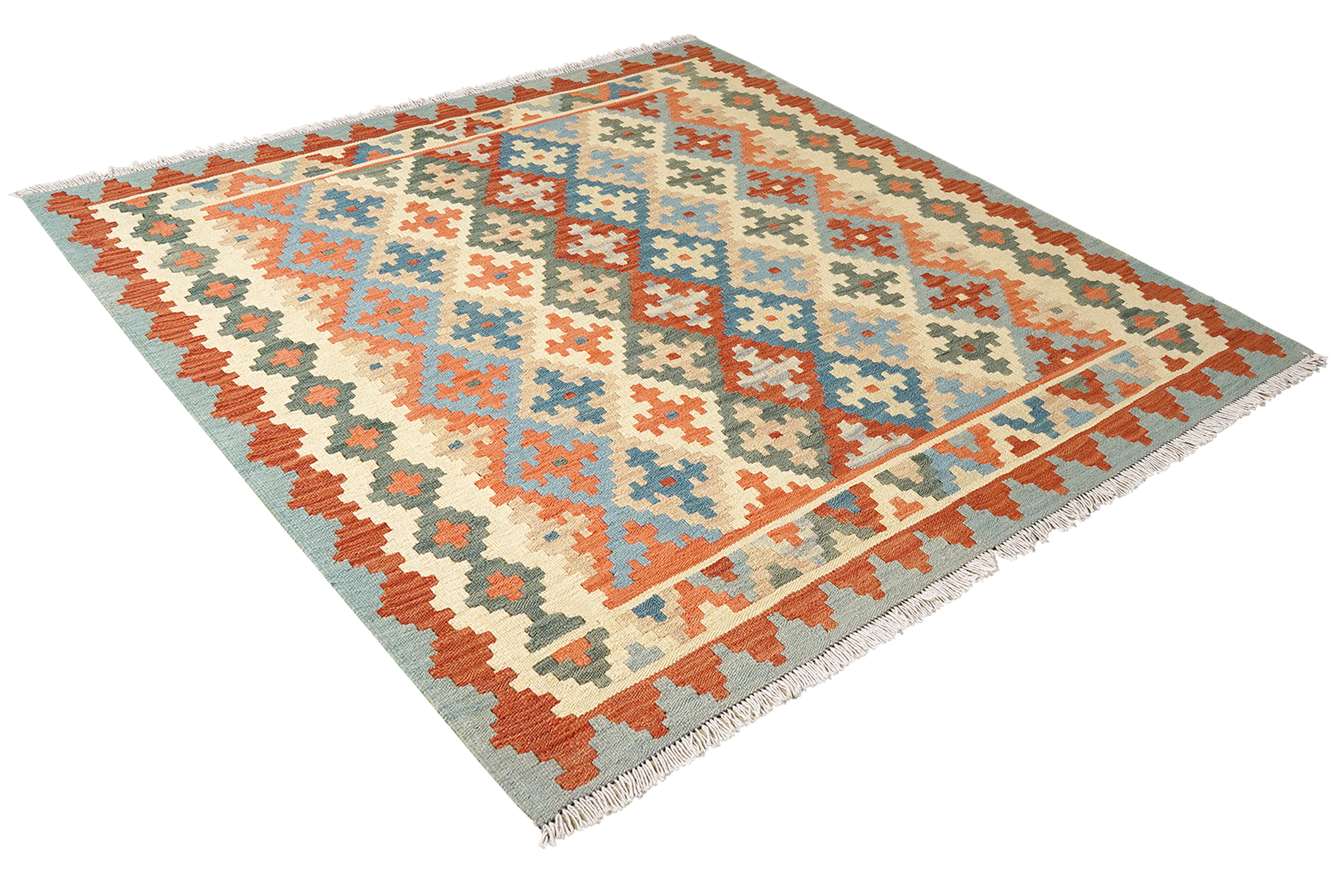 Kelim Gashgai Carpet Wool Multicolor