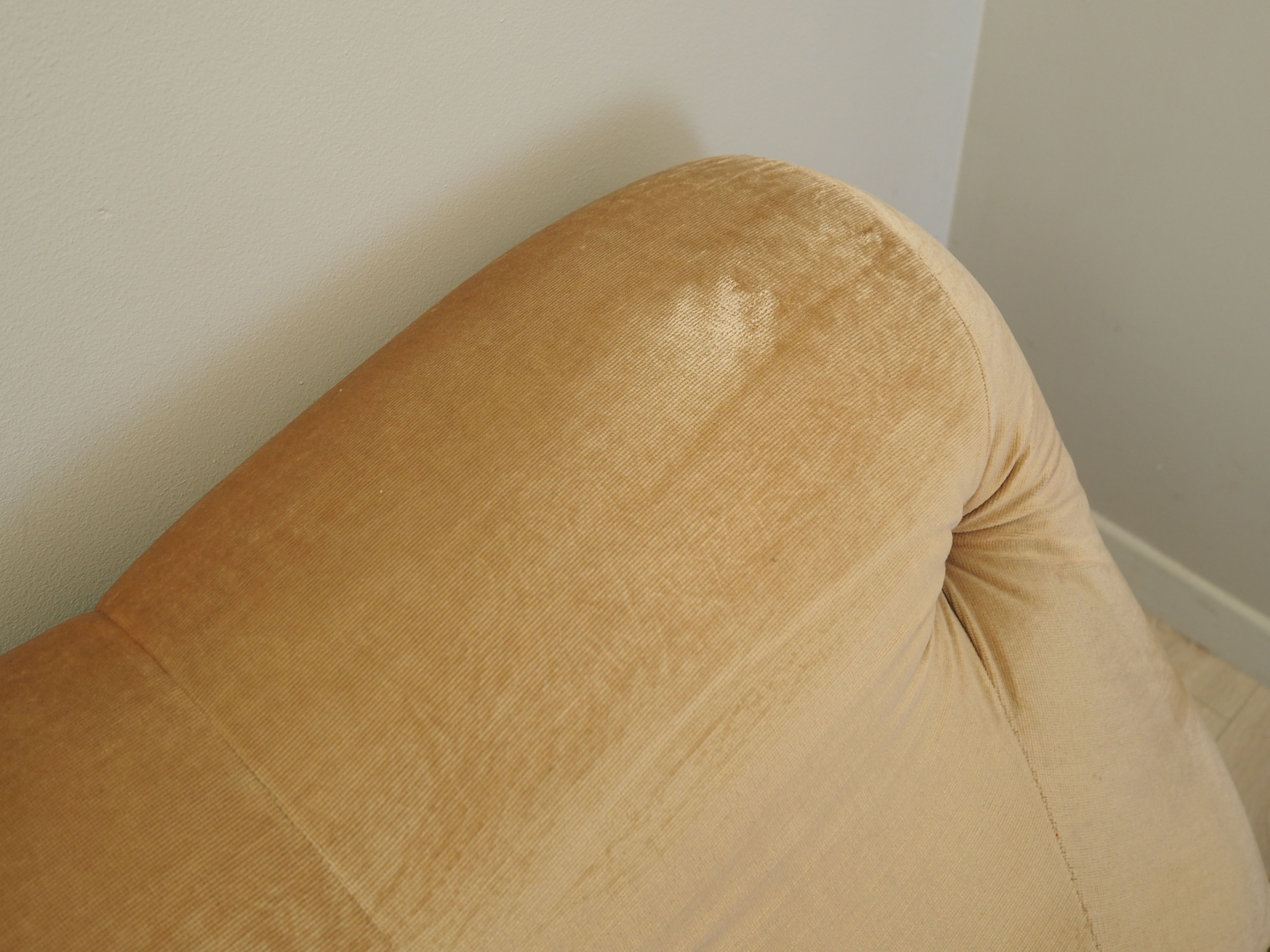 Modular corner sofa velvet 1960s