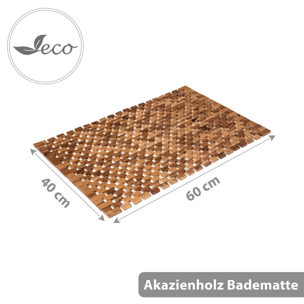 Badematte aus 100% Akazienholz