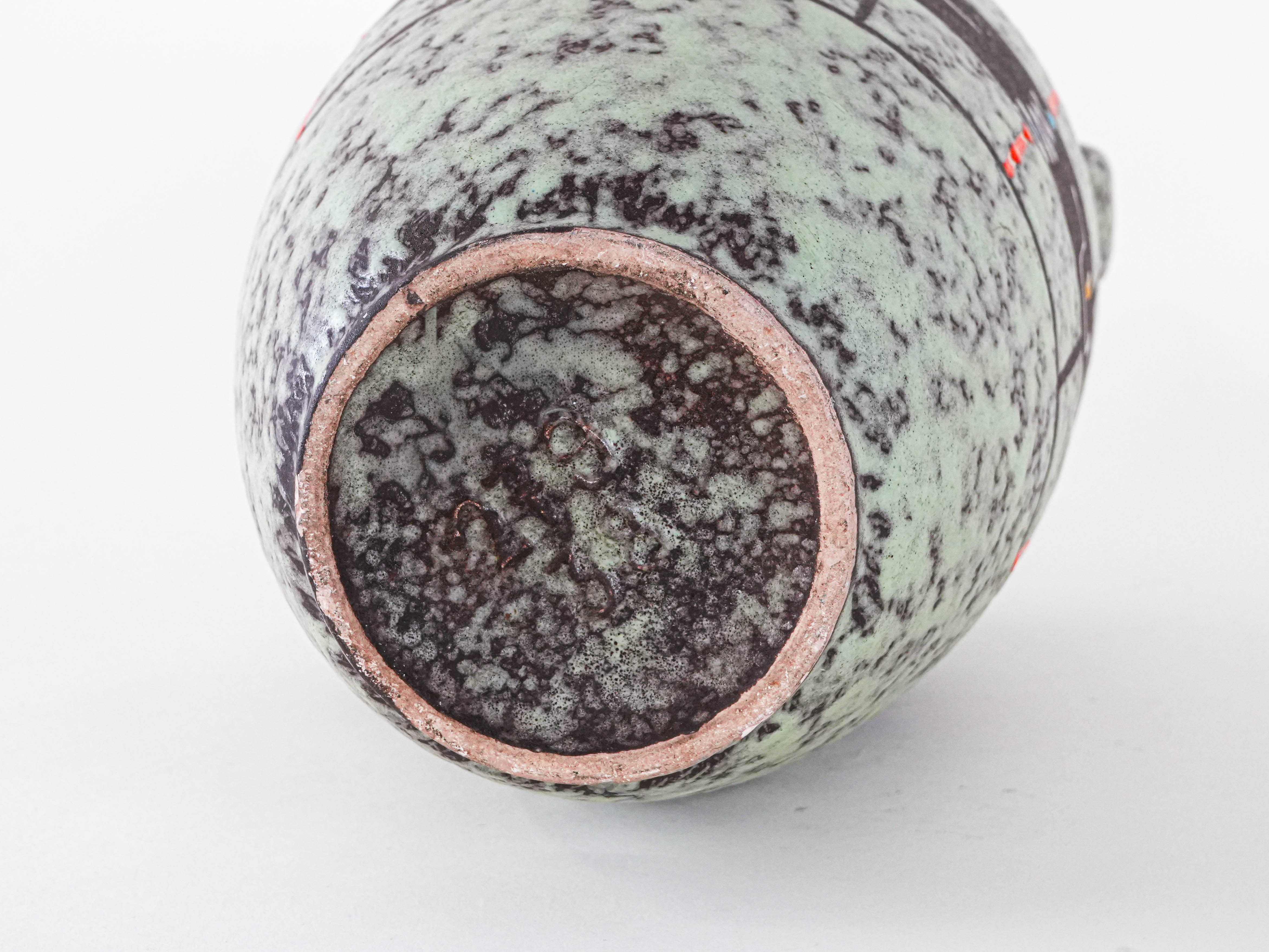 Keramikvase Grün