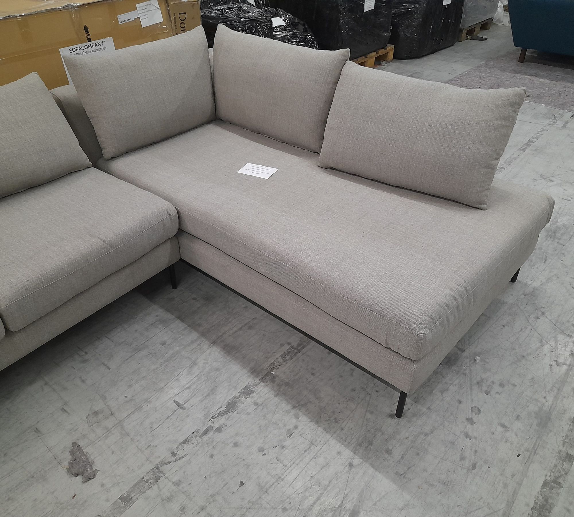 Noa Ecksofa Récamiere Rechts Vega Sand Dune