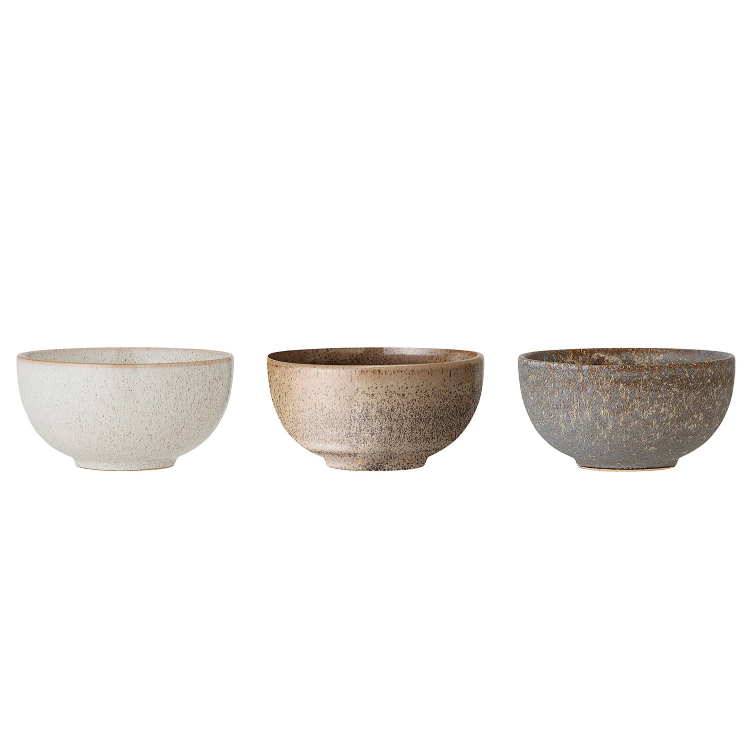 3x Schale Addison Keramik Grau