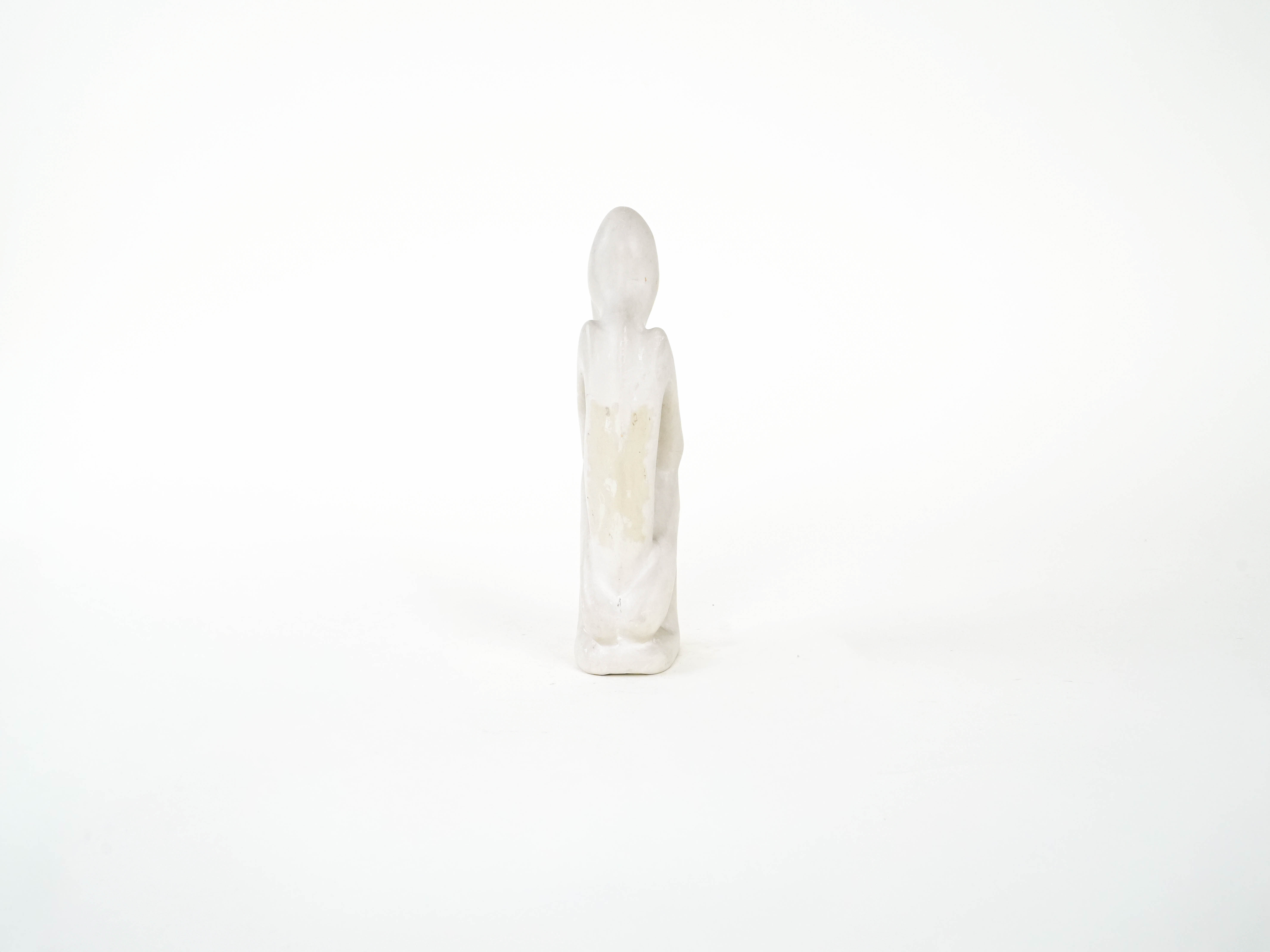 Skulptur Modernistisch Creme 1980er Jahre