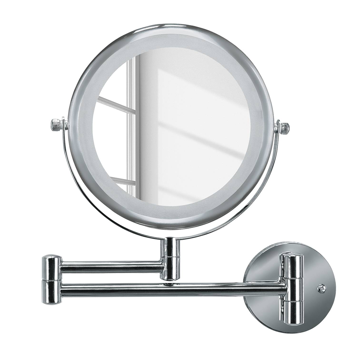 Kosmetikspiegel Brilliant Mirror 3-Fach Vergrößerung Silber