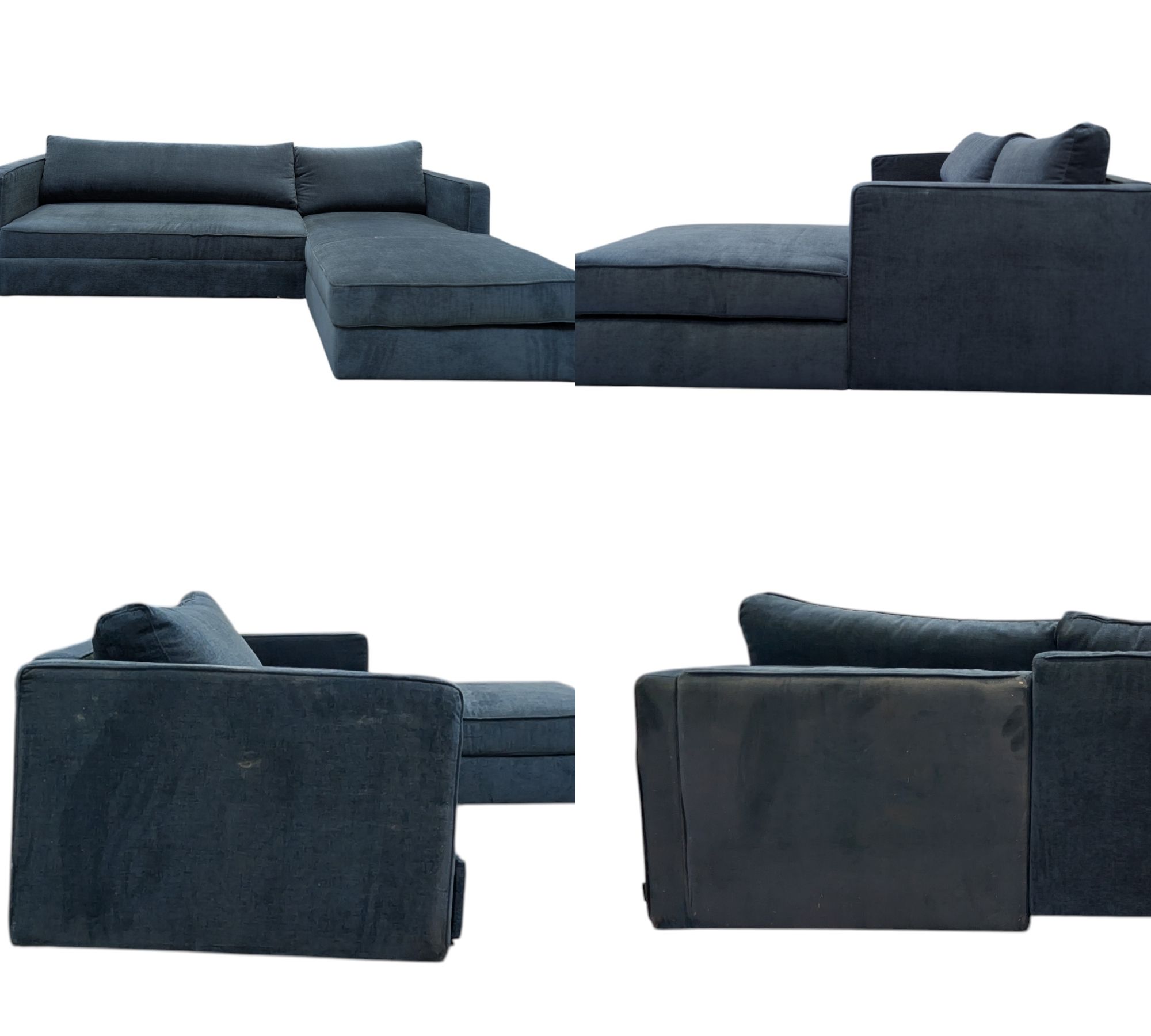 Madison sofa bed chaise lounge Right Danny Dusty Blue