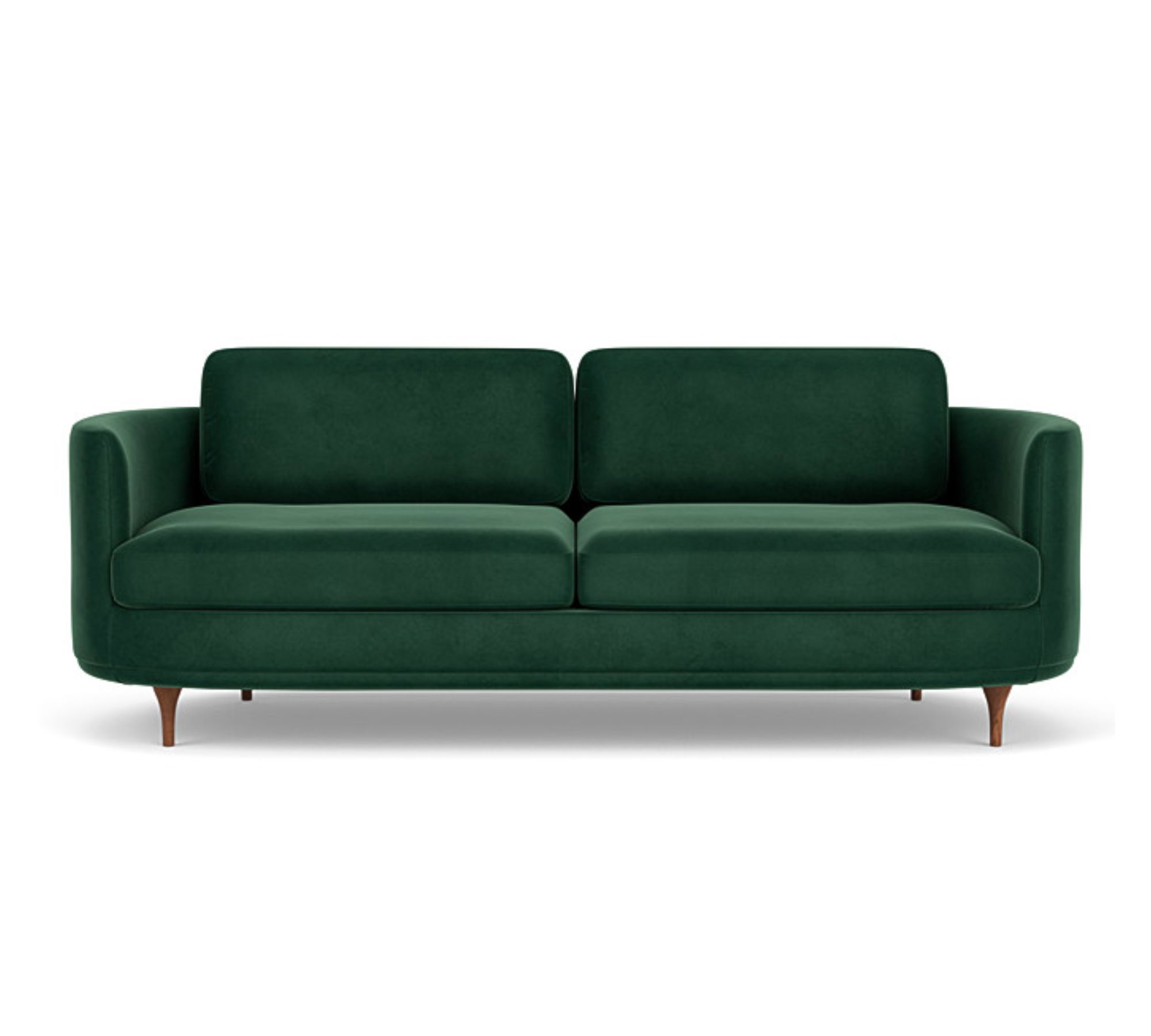 Elinor 3-Sitzer Sofa Velour Lux Dark Green