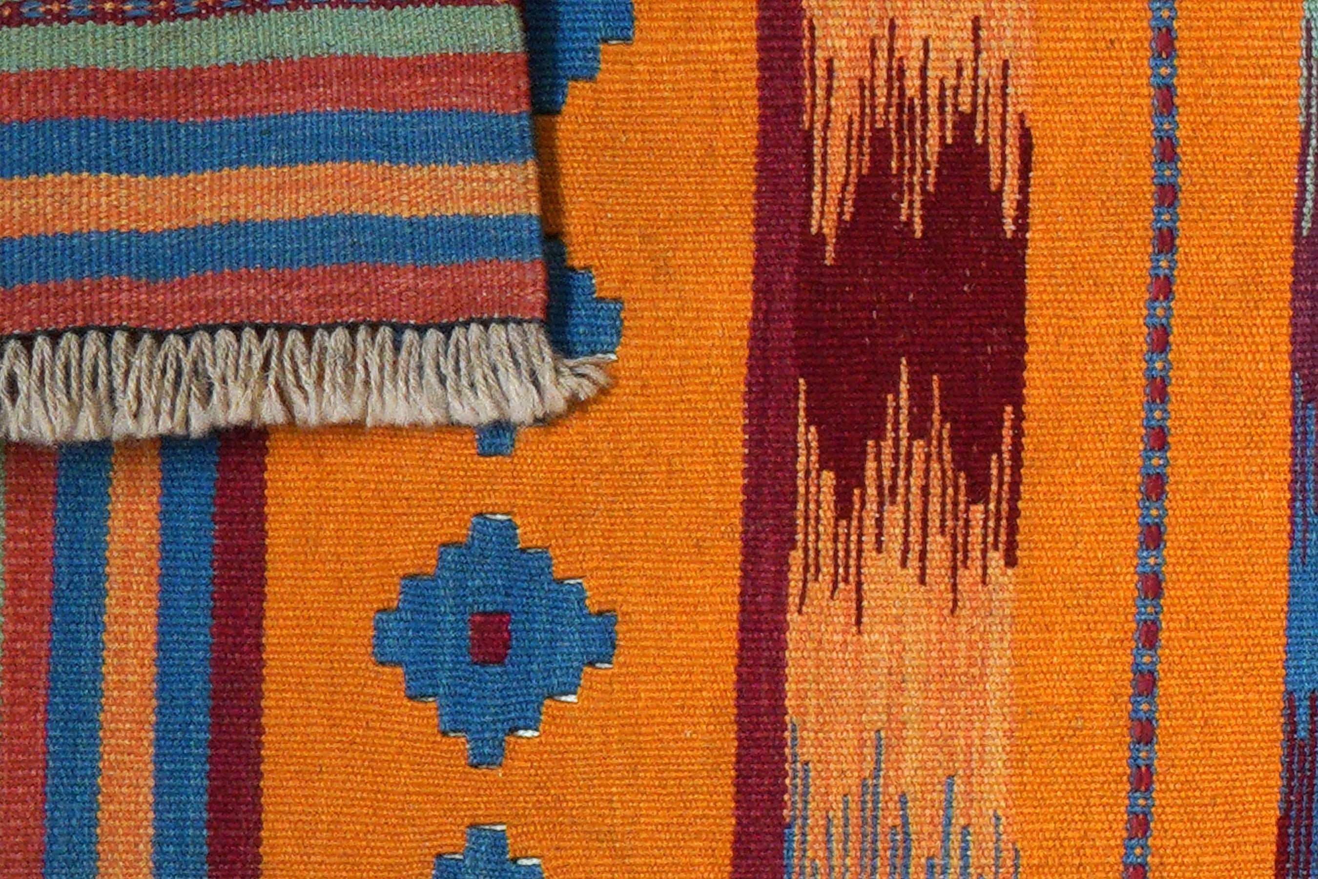 Kelim Gashgai Carpet Wool Multicolor