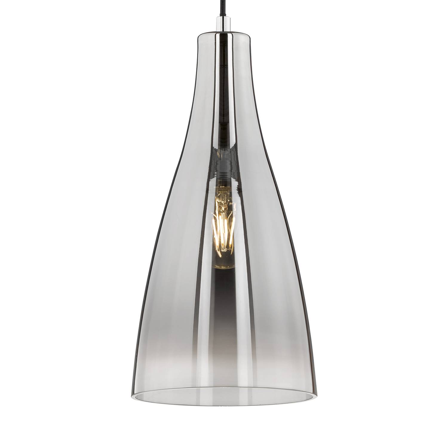 Pendelleuchte Zeal III Spiegelglas Silber